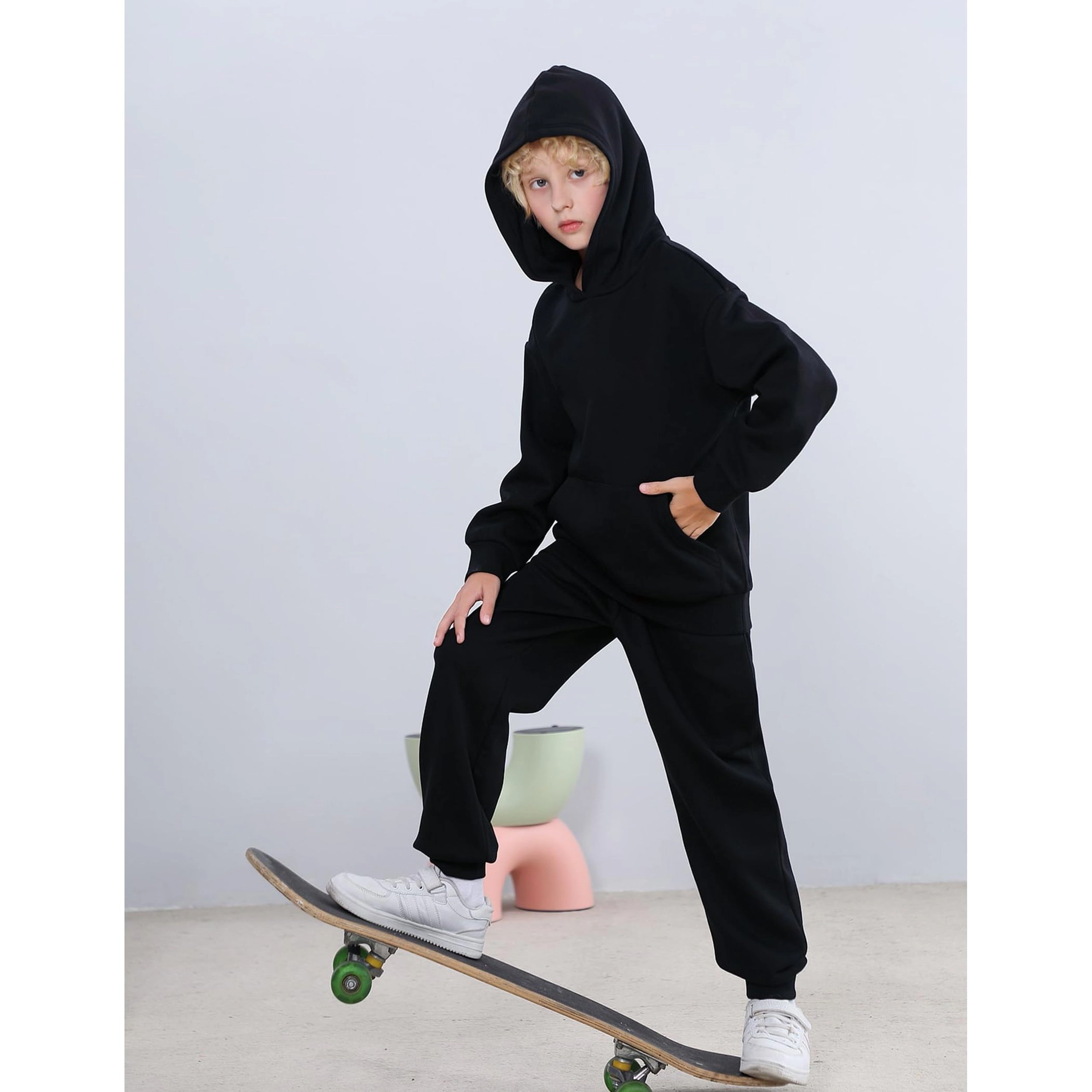 Arshiner Hoodies For Boys Kids Basic Sweatshirts Soft Pullover Hoodie Classic And Girls