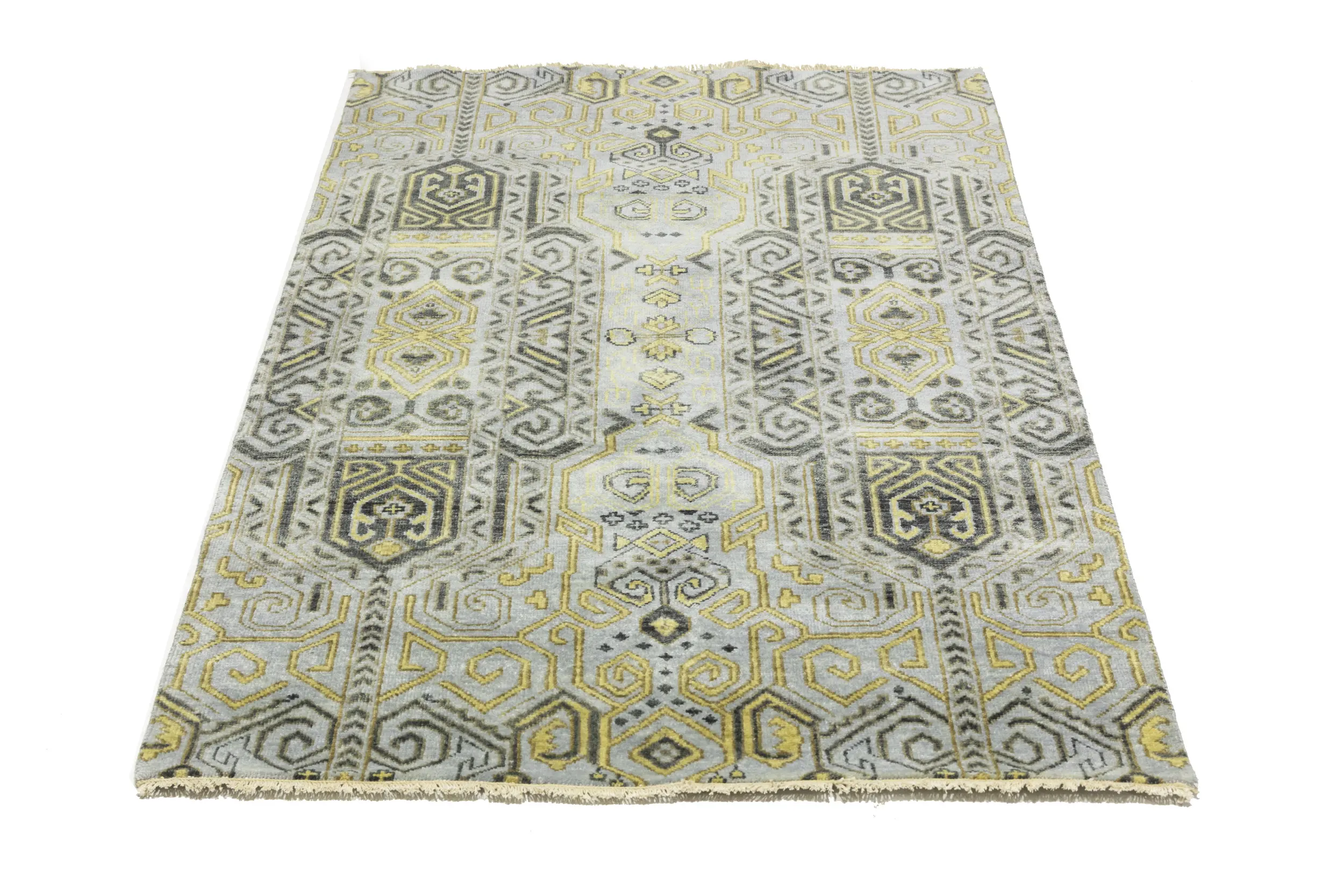 Magic Rugs Light Gray 4X6 Contemporary Rug