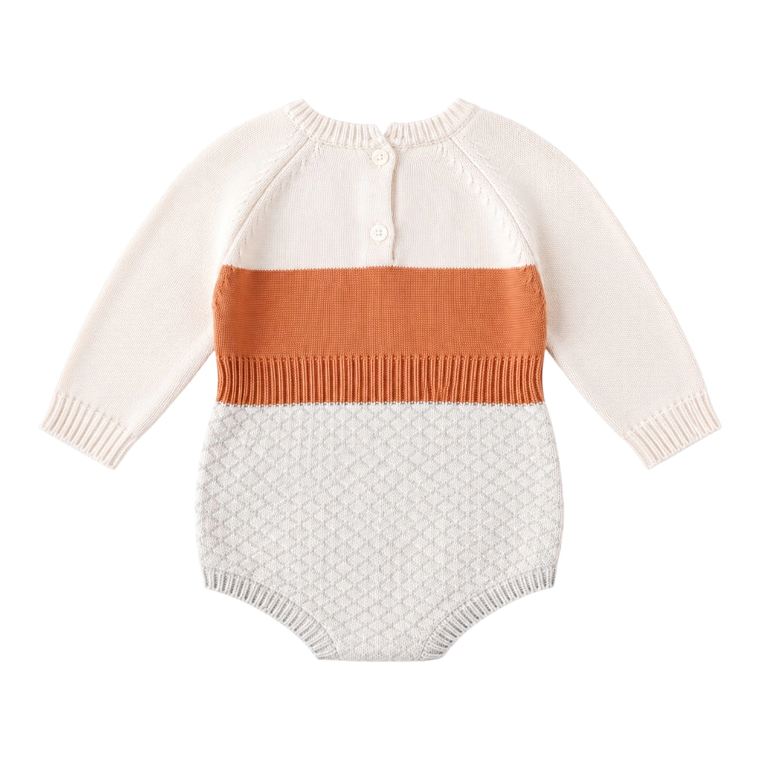 Laurenza's Baby Girls Boys Gender Neutral Auburn Fall Knit Romper