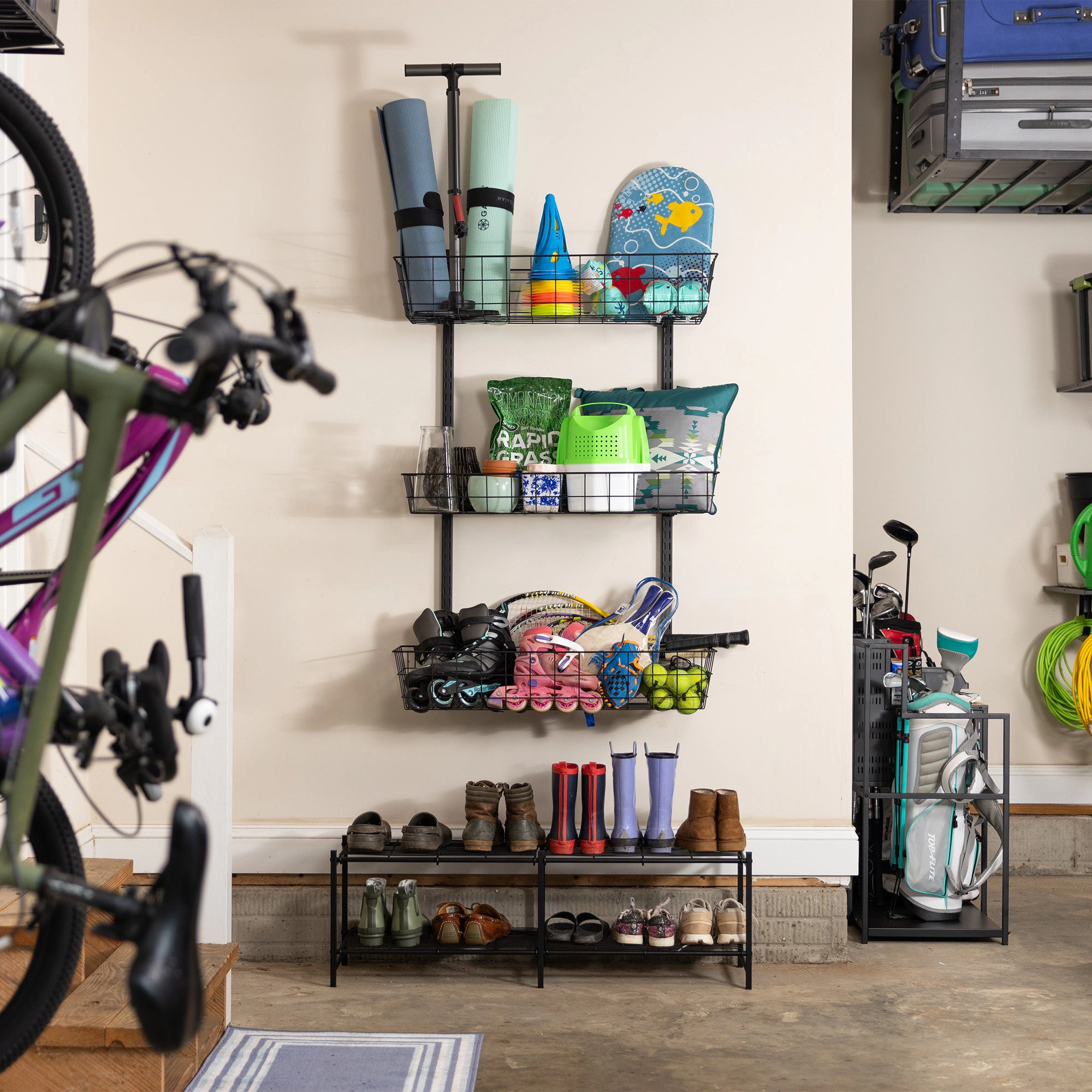 StoreYour G-Basket, Adjustable Wall Storage System, Holds 120 lbs