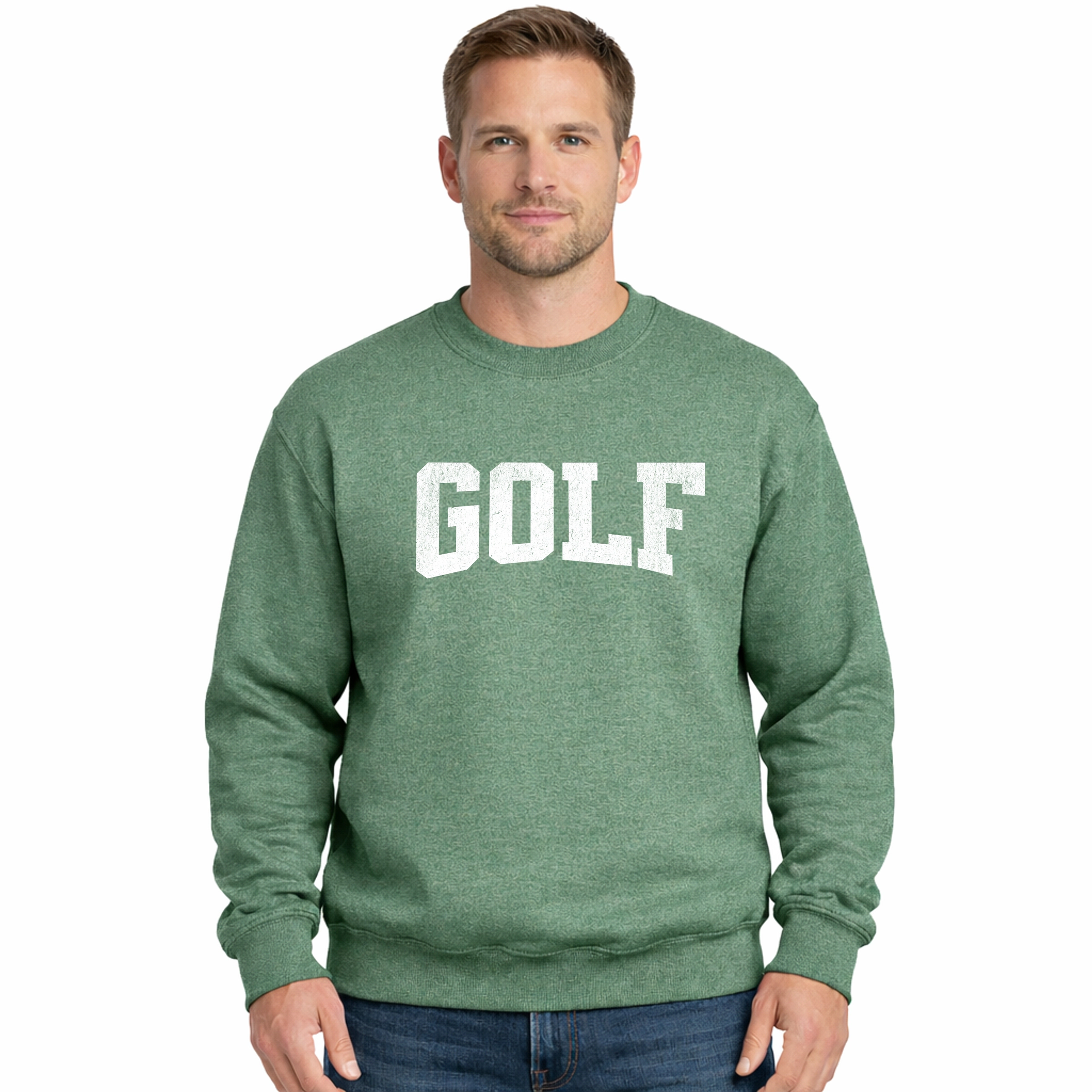 Simply Sage Market - Golf Arched Varsity Men's Graphic Sweatshirt