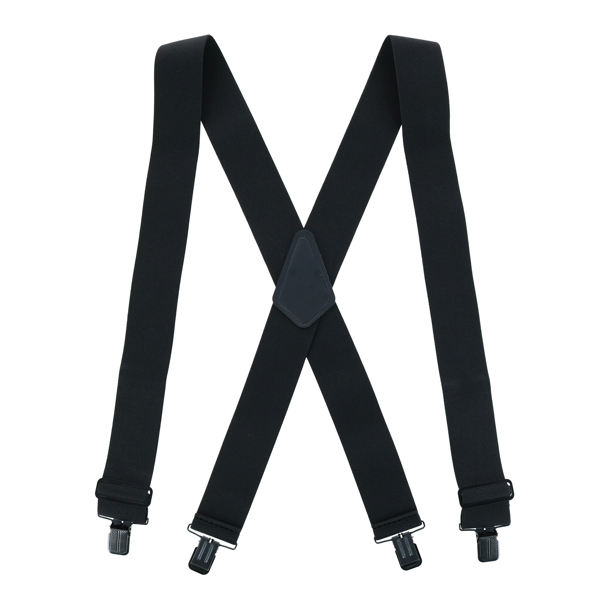 Perry Suspenders Men's Big & Tall Solid Color X-Back Clip-End