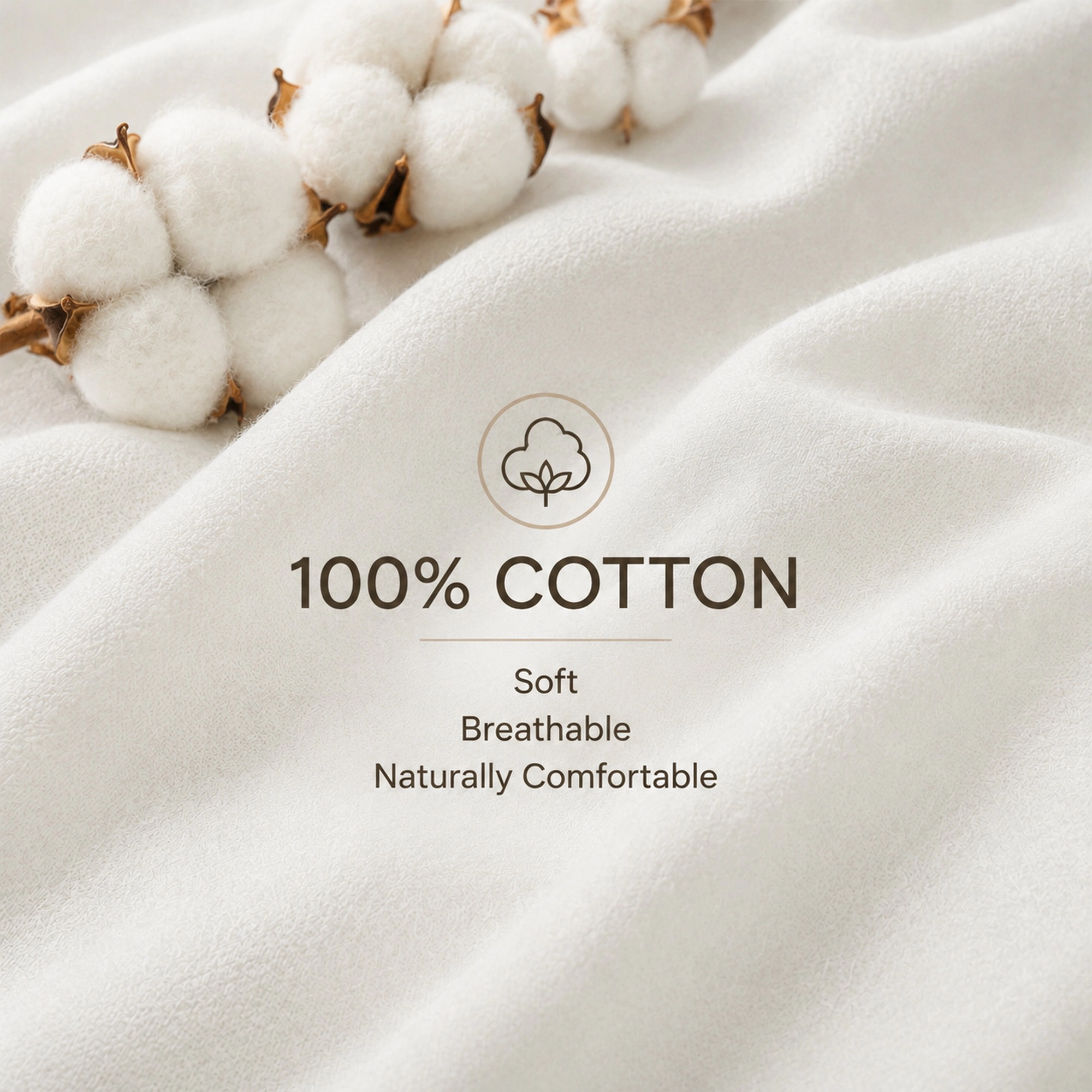PEACENEST 100% Cotton Duvet Cover Set, Soft Breathable Lightweight Bedding Set