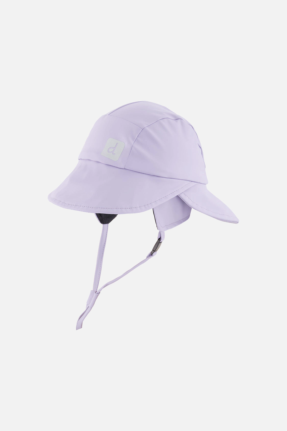 Deux par Girls Wide-Brim Rain Hat with Ear and Neck Flaps