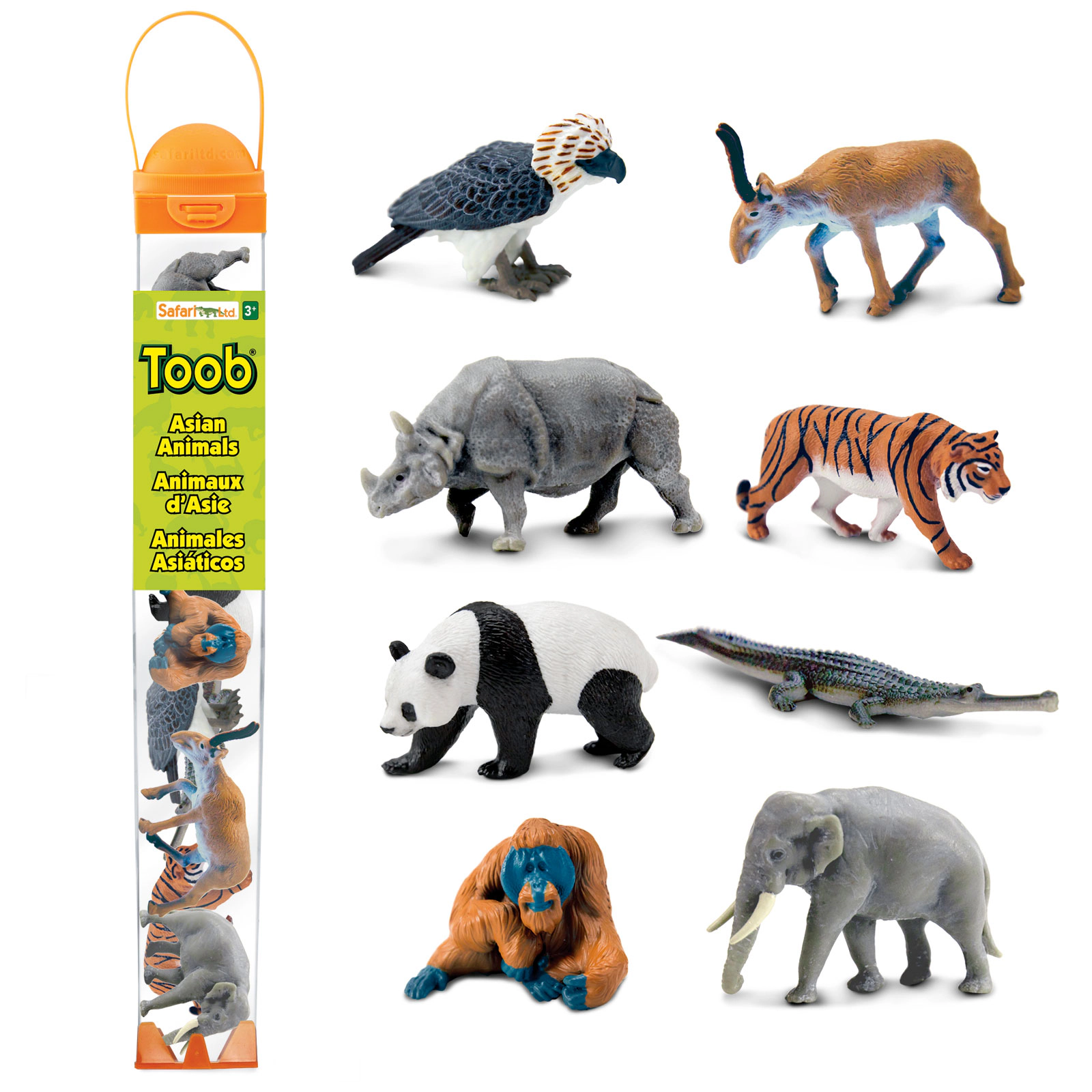 Safari Ltd. - Asian Animals TOOB - contains 8 Mini Figurines
