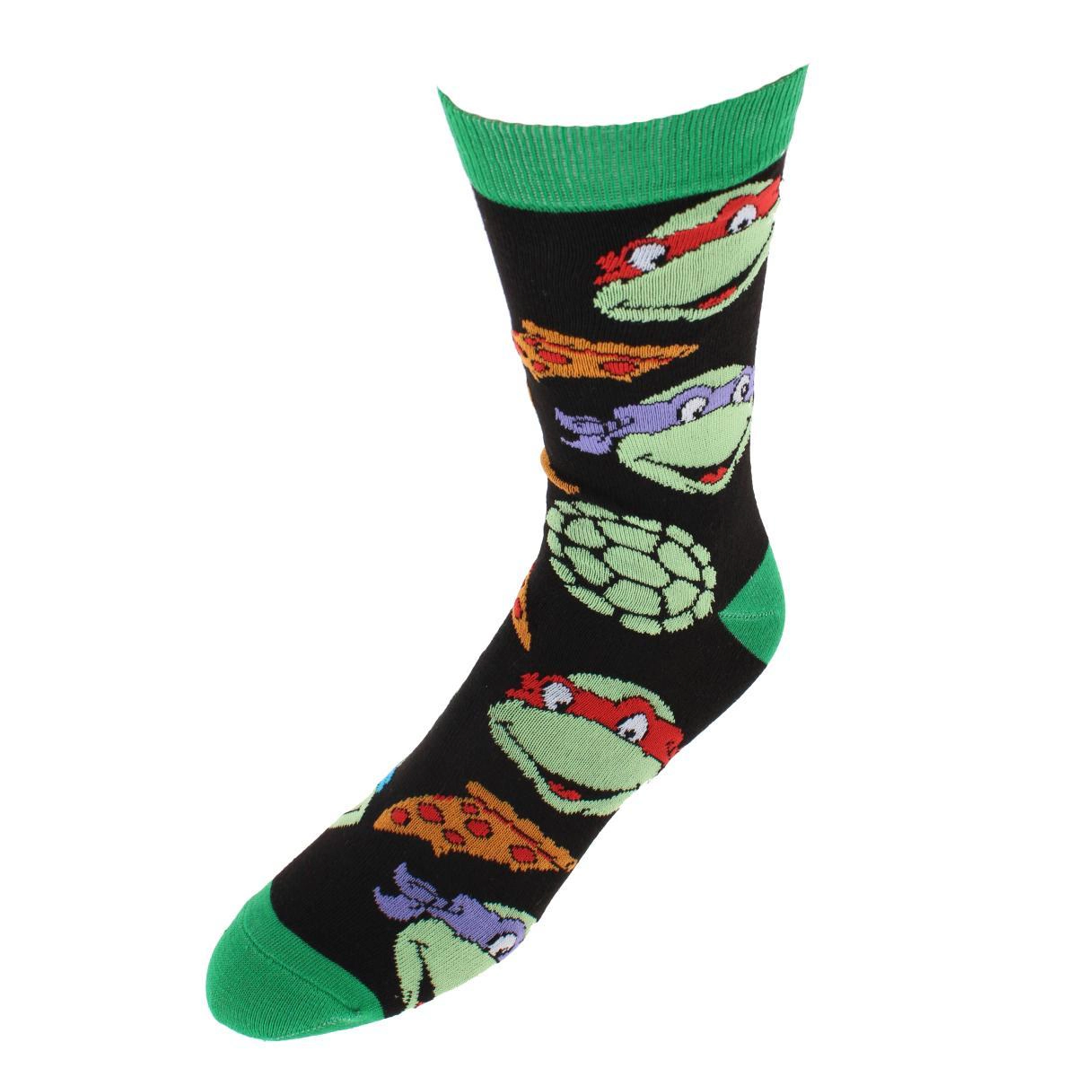BioWorld Men's Teenage Mutant Ninja Turtles 3 Pack Crew Socks