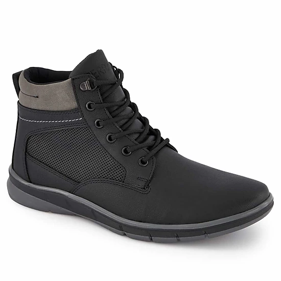 Ferrato Mens Oxfords Ankle Boot, Color: Black - JCPenney display picture 3