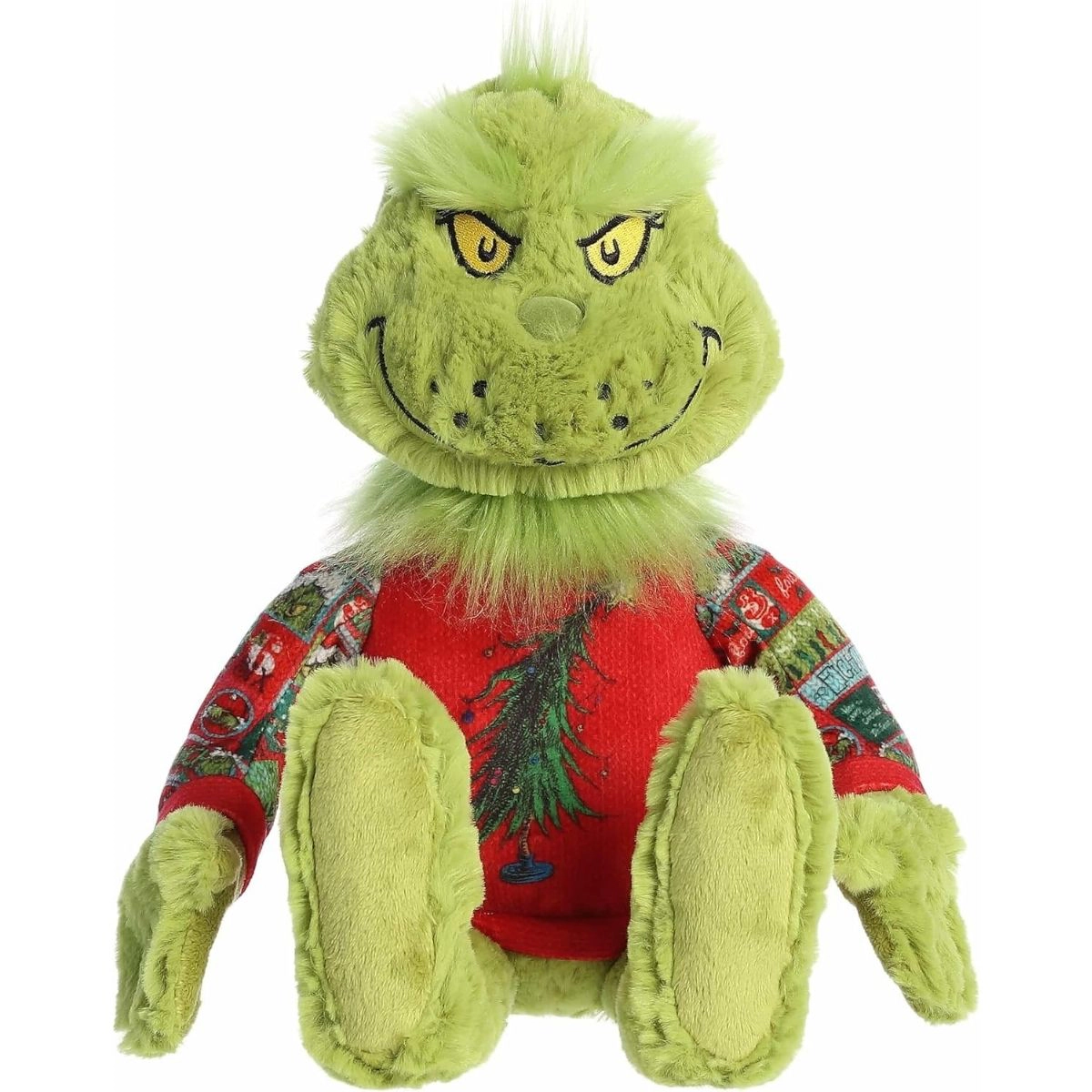 Aurora Dr. Seuss Ugly Sweater Light-Up Grinch 9.5-Inch Stuffed Animal Plush