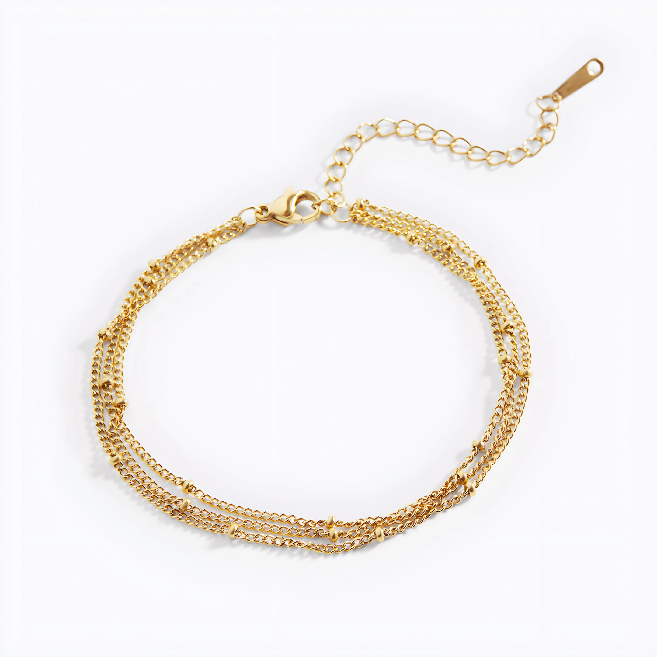 Mint & Lily Women's Triple Layer Satellite Chain Bracelet