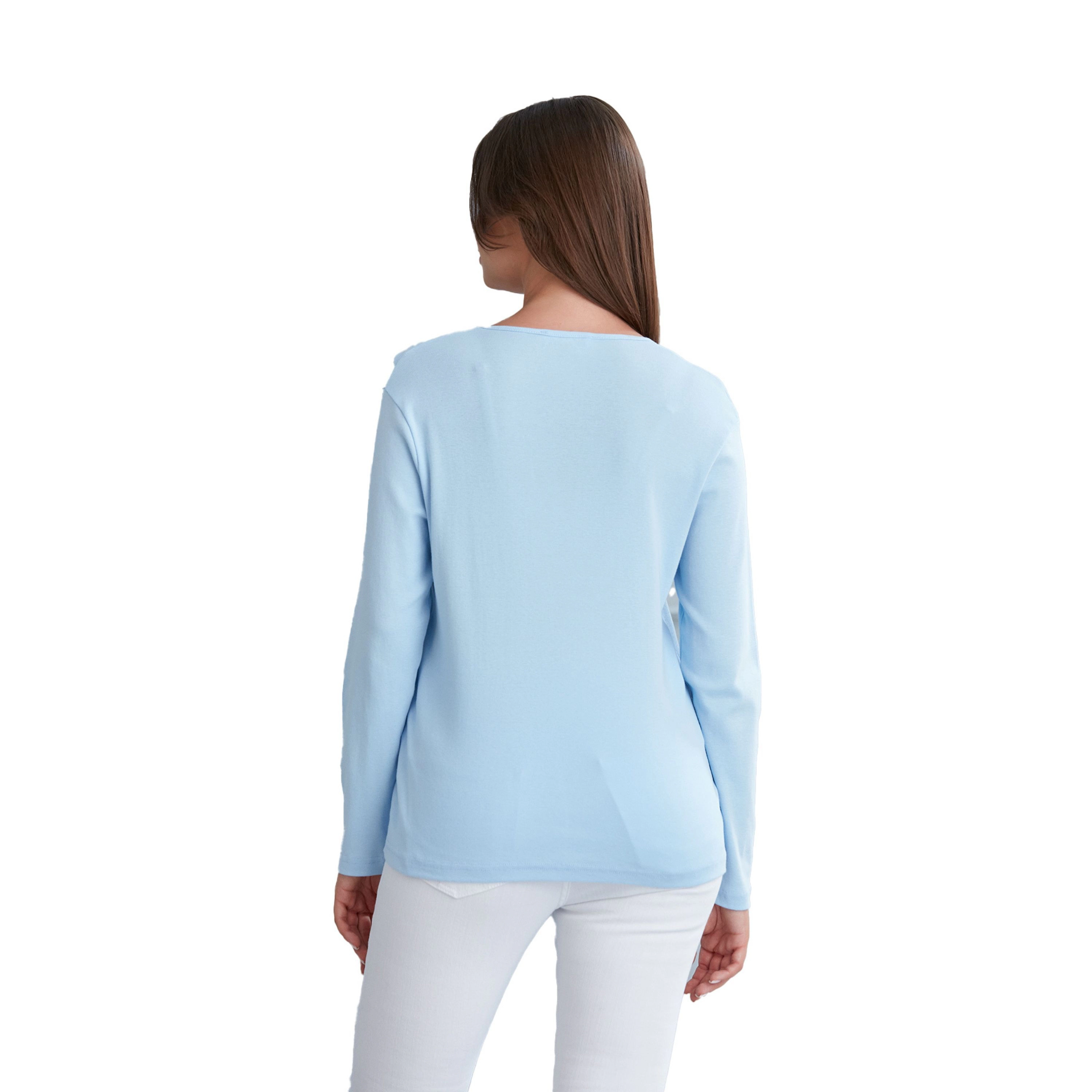 Wear Sierra Women's Long-Sleeve Scoop Neck Shirt
