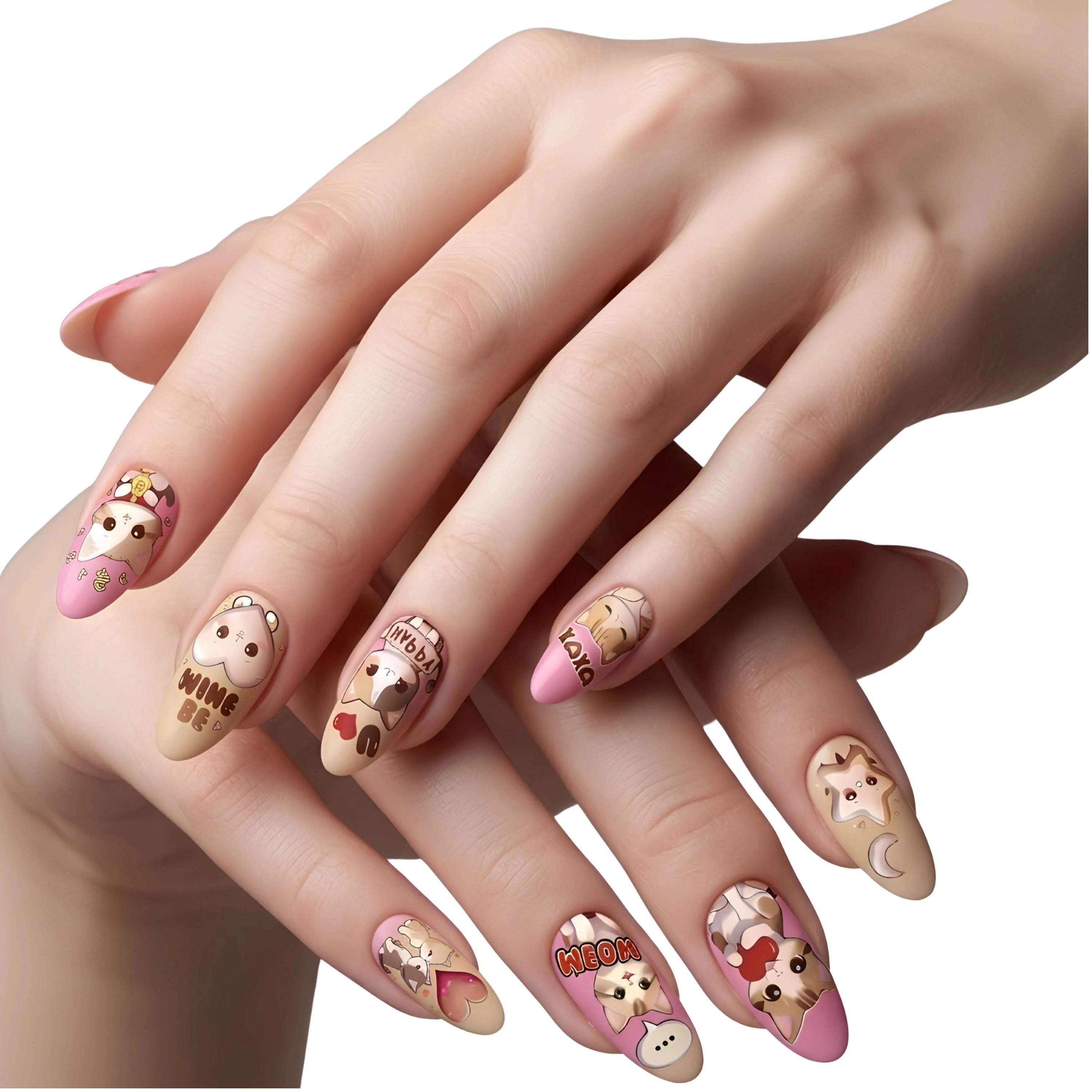 XPNail Women's Nail Polish Strips Meow 16ct