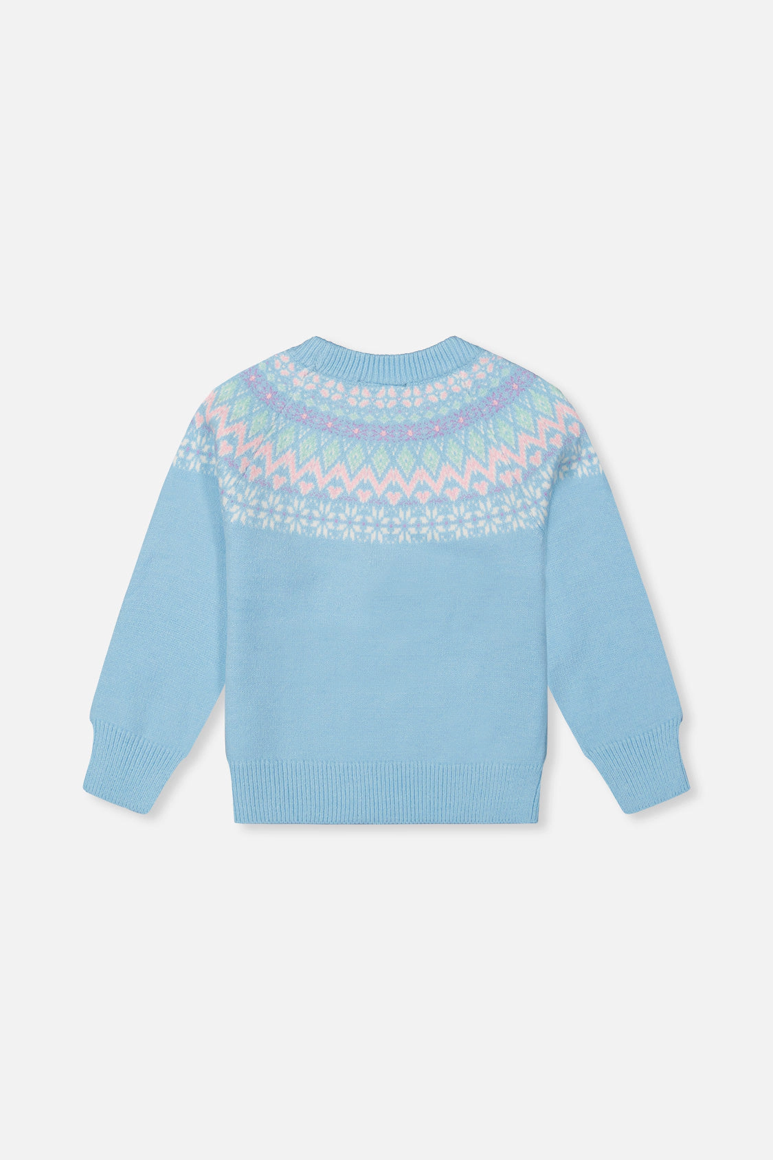 Deux par Girls Nordic Jacquard Knit Sweater