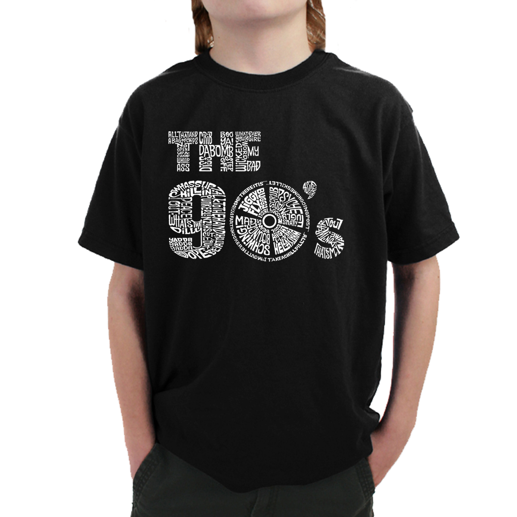 LA Pop Art Boy's Word T-Shirt - 90S