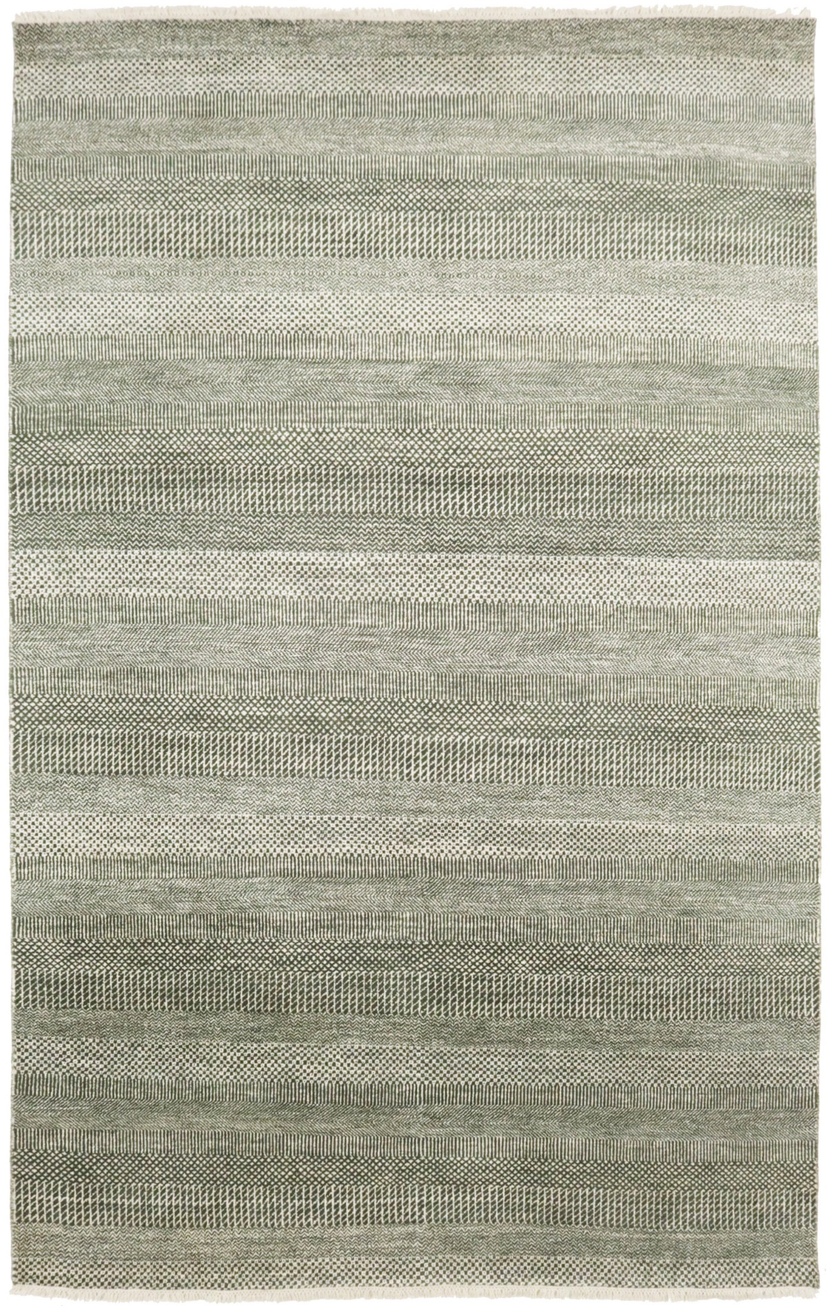 Magic Rugs Olive Brown Grass Design 6X9 Modern Oriental Rug