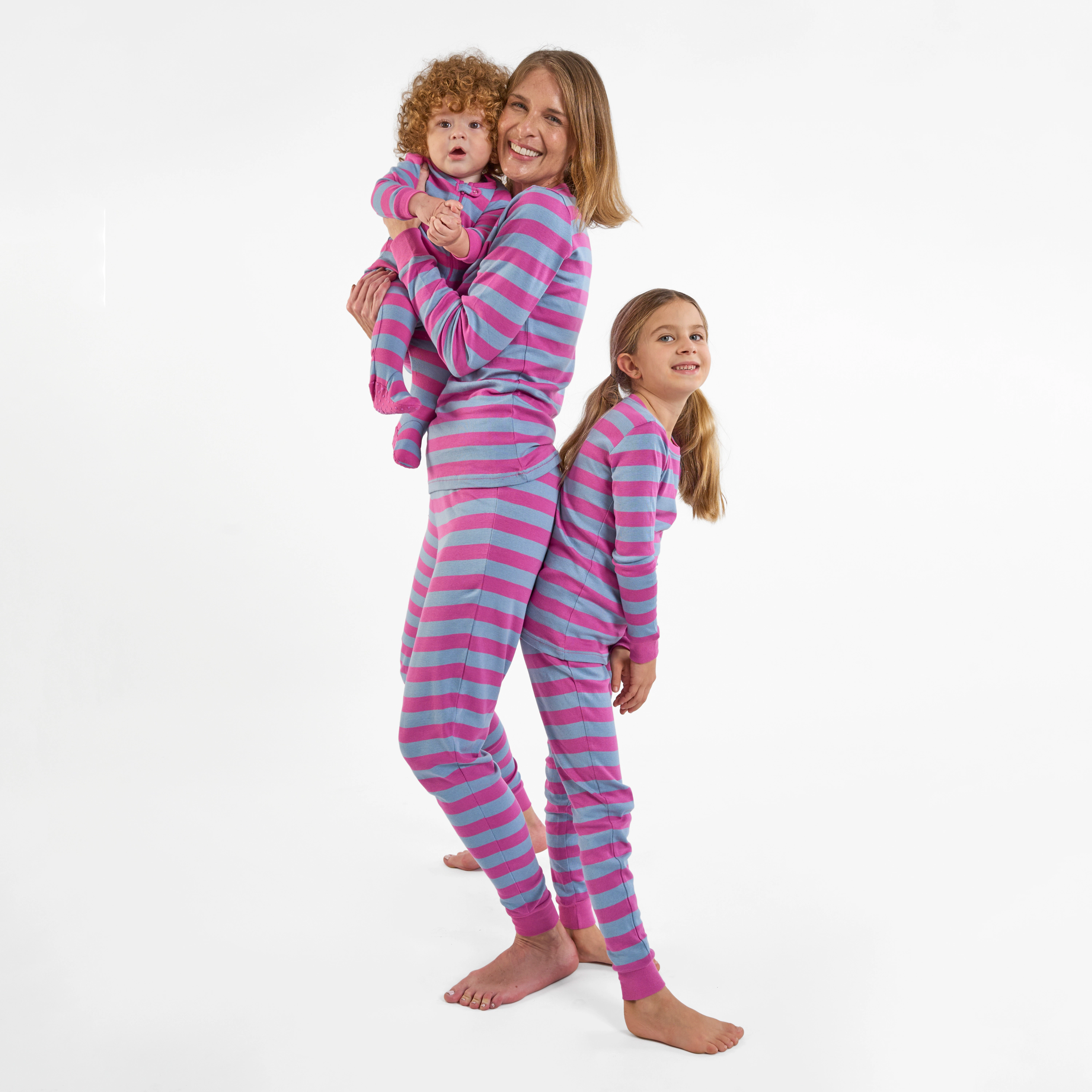 Leveret Baby/Toddler/Kids 2-pc Cotton Snug Fit Purple Stripe Pajamas