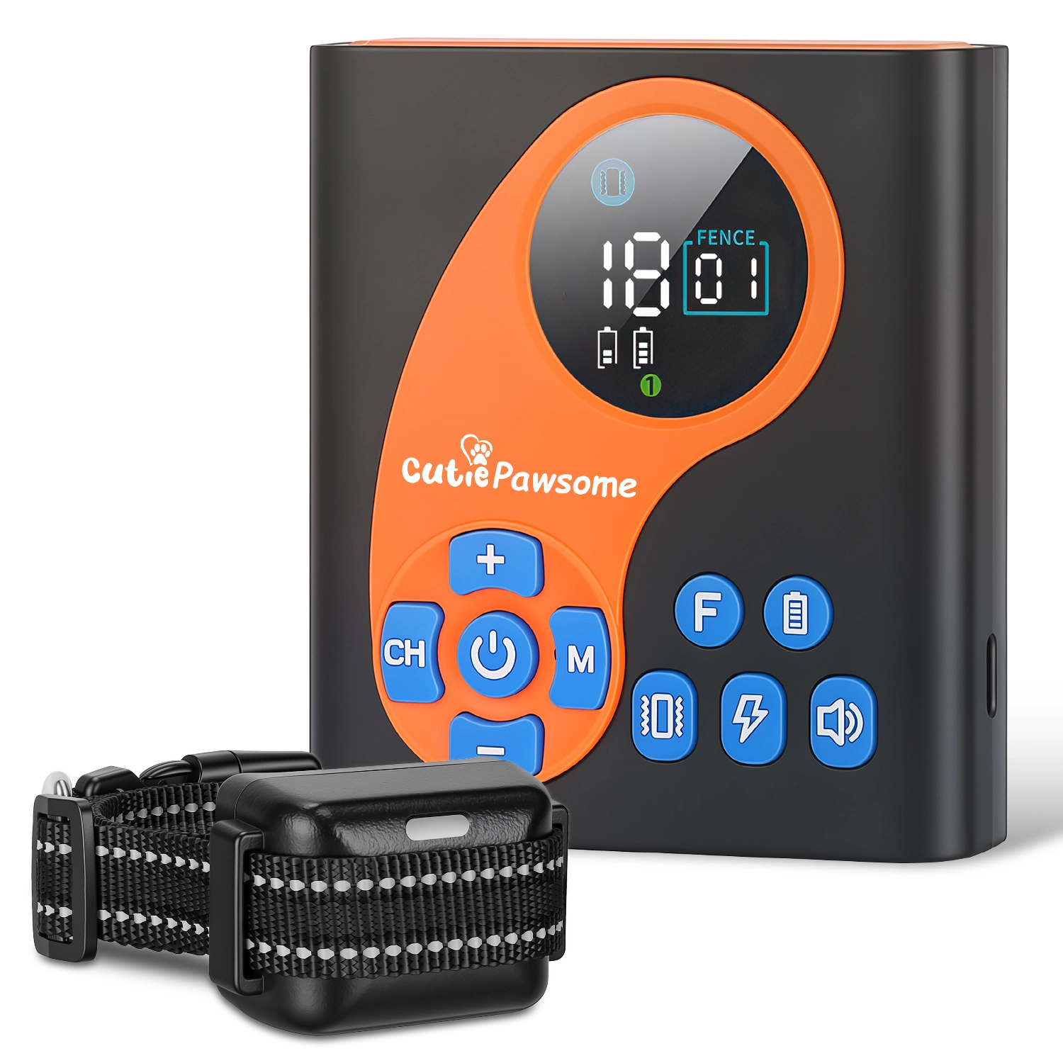 GBruno 2-in-1 Wireless Dog Fence With Training Collar