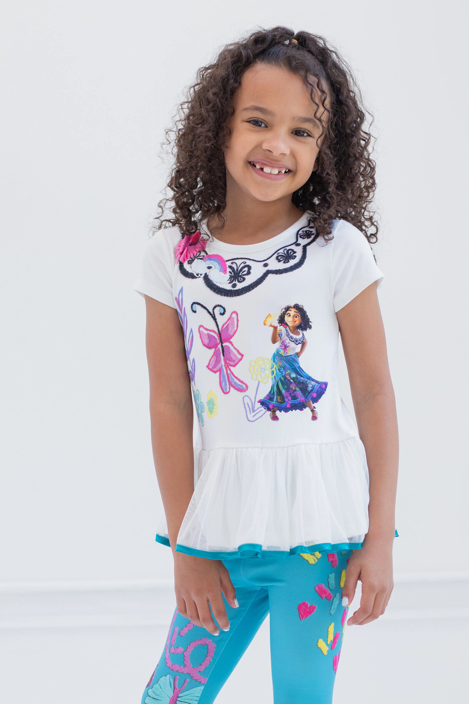 Disney Encanto Mirabel Girls' 2-Piece T-Shirt and Leggings Set