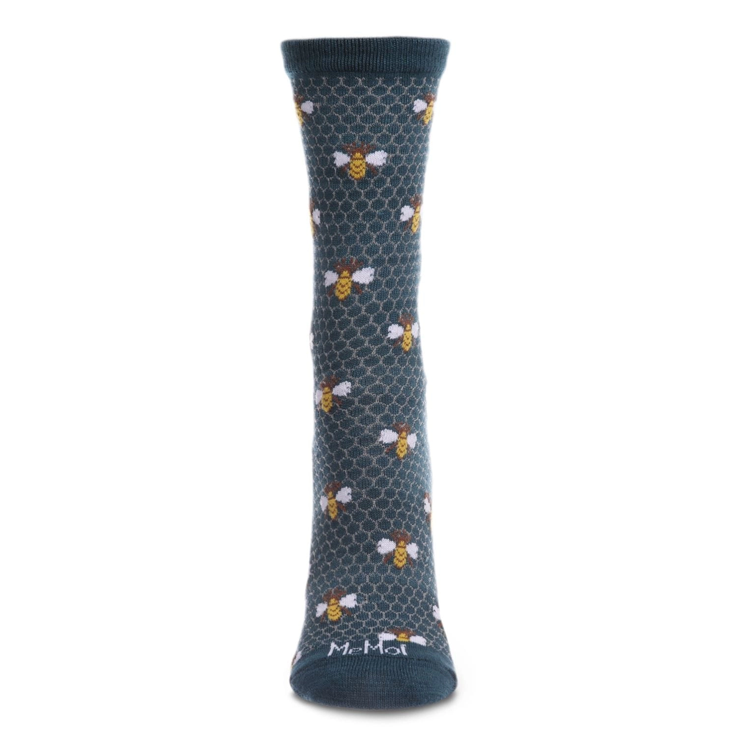 MeMoi Honey Bee Bamboo Blend Crew Socks