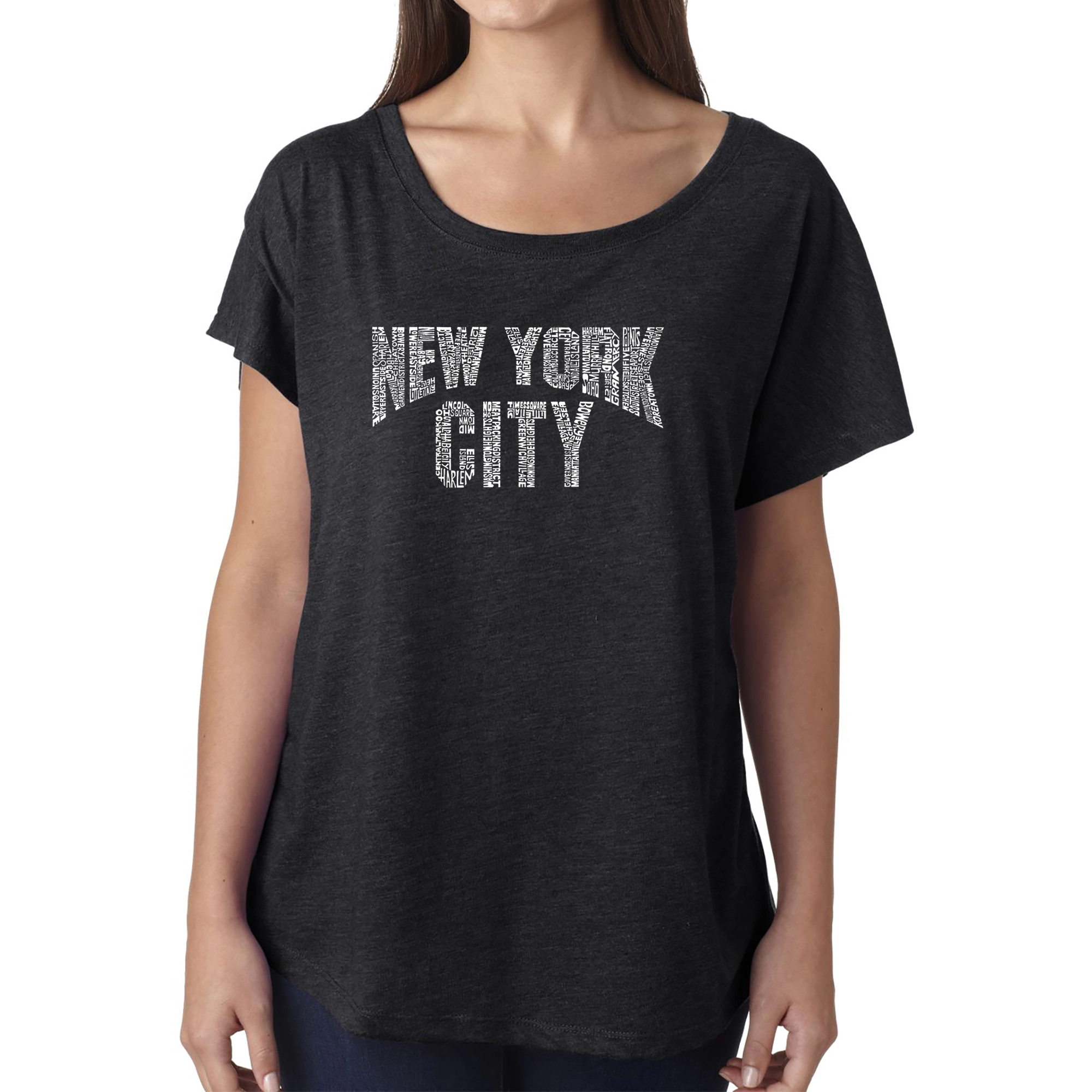 LA Pop Art Women's Dolman Word Shirt