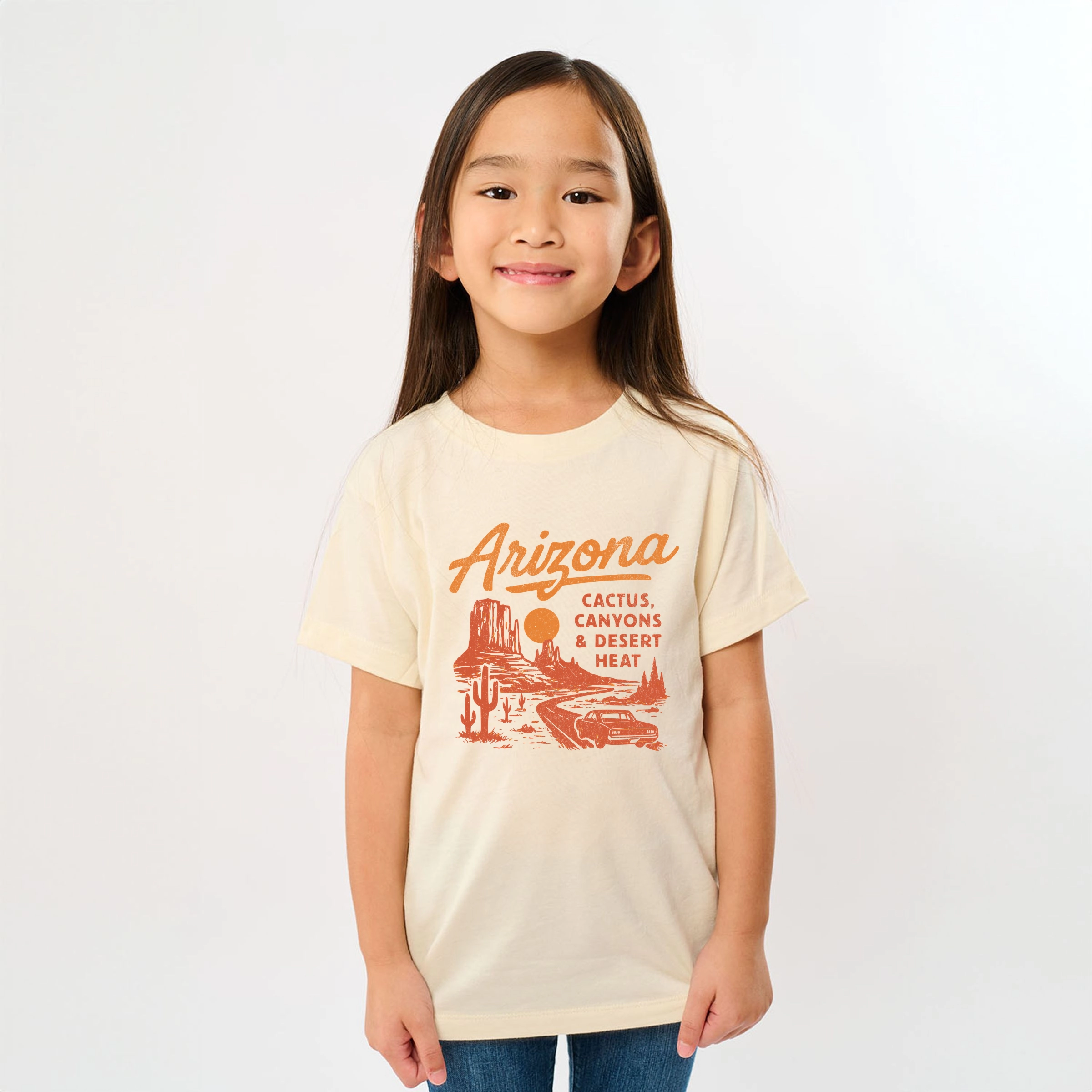 The Juniper Shop - Arizona Cactus, Canyons & Desert Heat Youth Short Sleeve Graphic T-Shirt