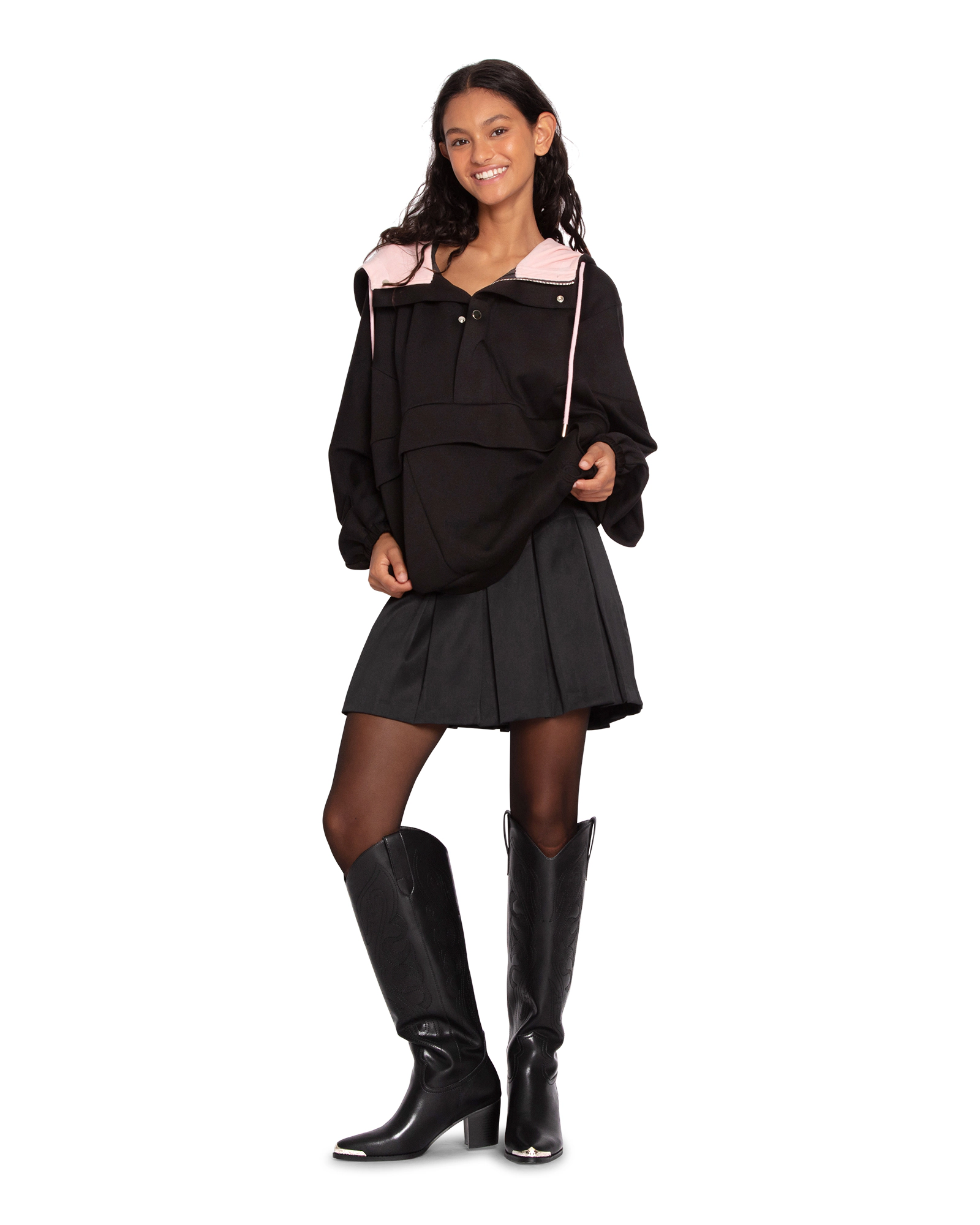 Belle & Bloom Womens Best Of Me Panelled Hoodie