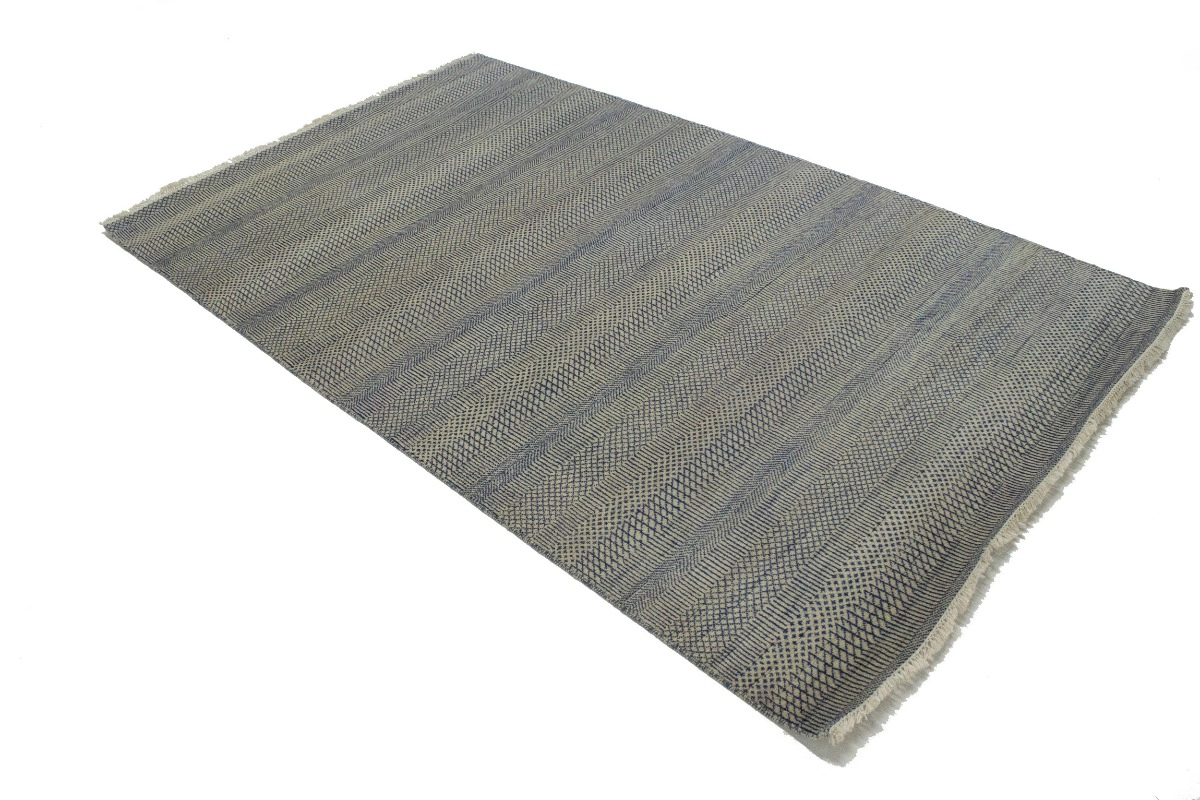 Magic Rugs Blue & Ivory Grass Design 5X8'5 Modern Oriental Rug