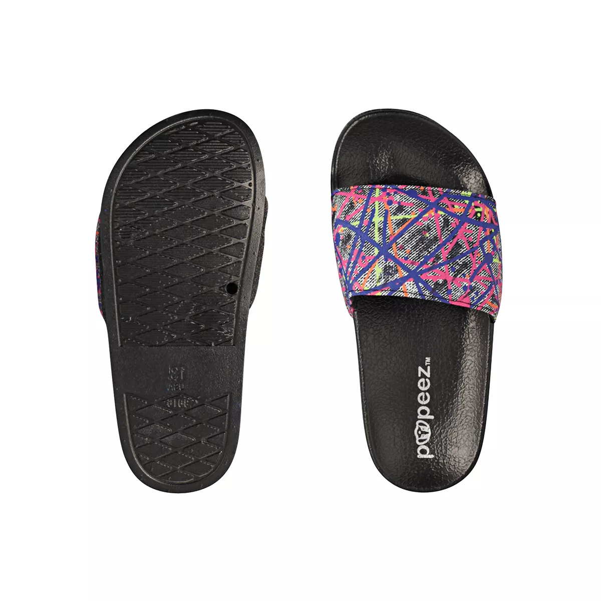 Roxoni Girl's Sandal – Art Color with Abstract Print Strap