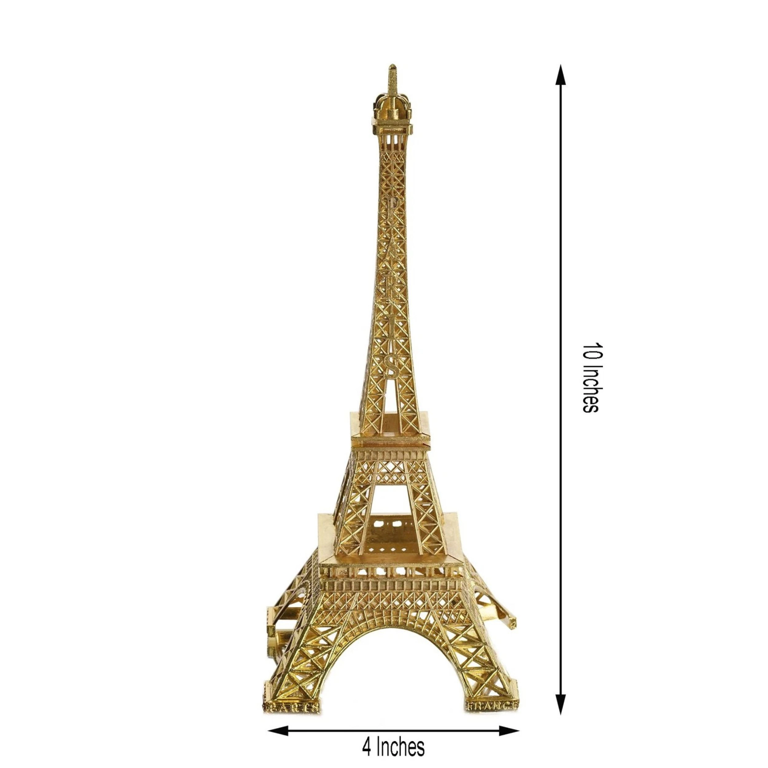Home Collection 10-Inch Metal Eiffel Tower Centerpiece