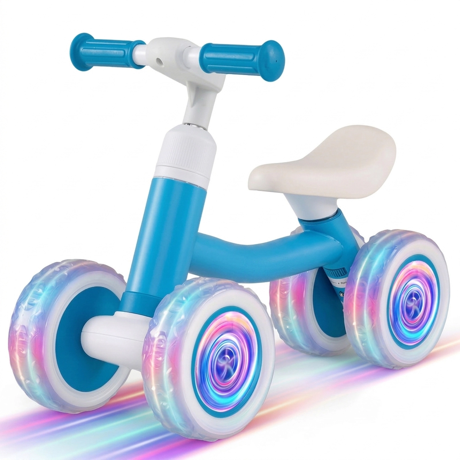 SUGIFT Baby Balance Bike with Adjustable Handlebar and Seat 55-lb Capacity Ages 12-36 Months Blue Bicycle