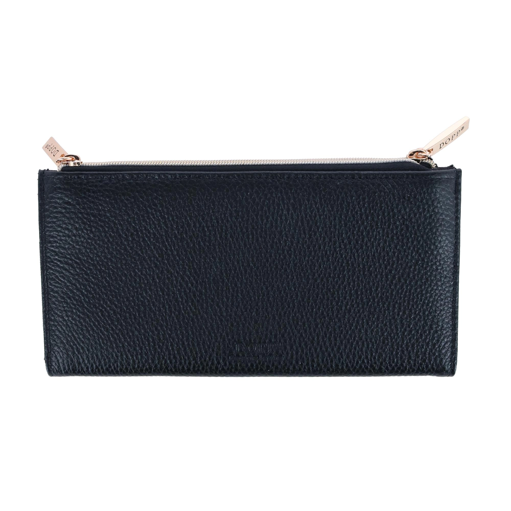 Julia Buxton Women's Leather Dopp Cosmopolitan Clutch Wallet