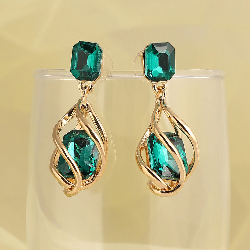 SOHI Women's Spiral Drop Earrings