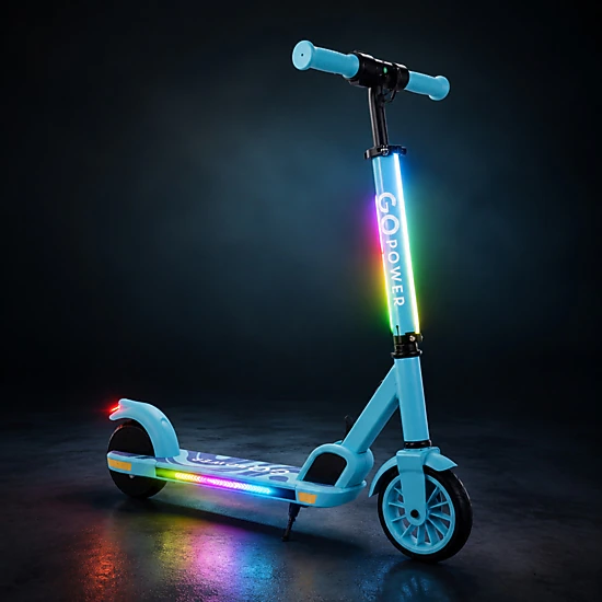 GoPowerBike GoZip Foldable Kids Electric Scooter