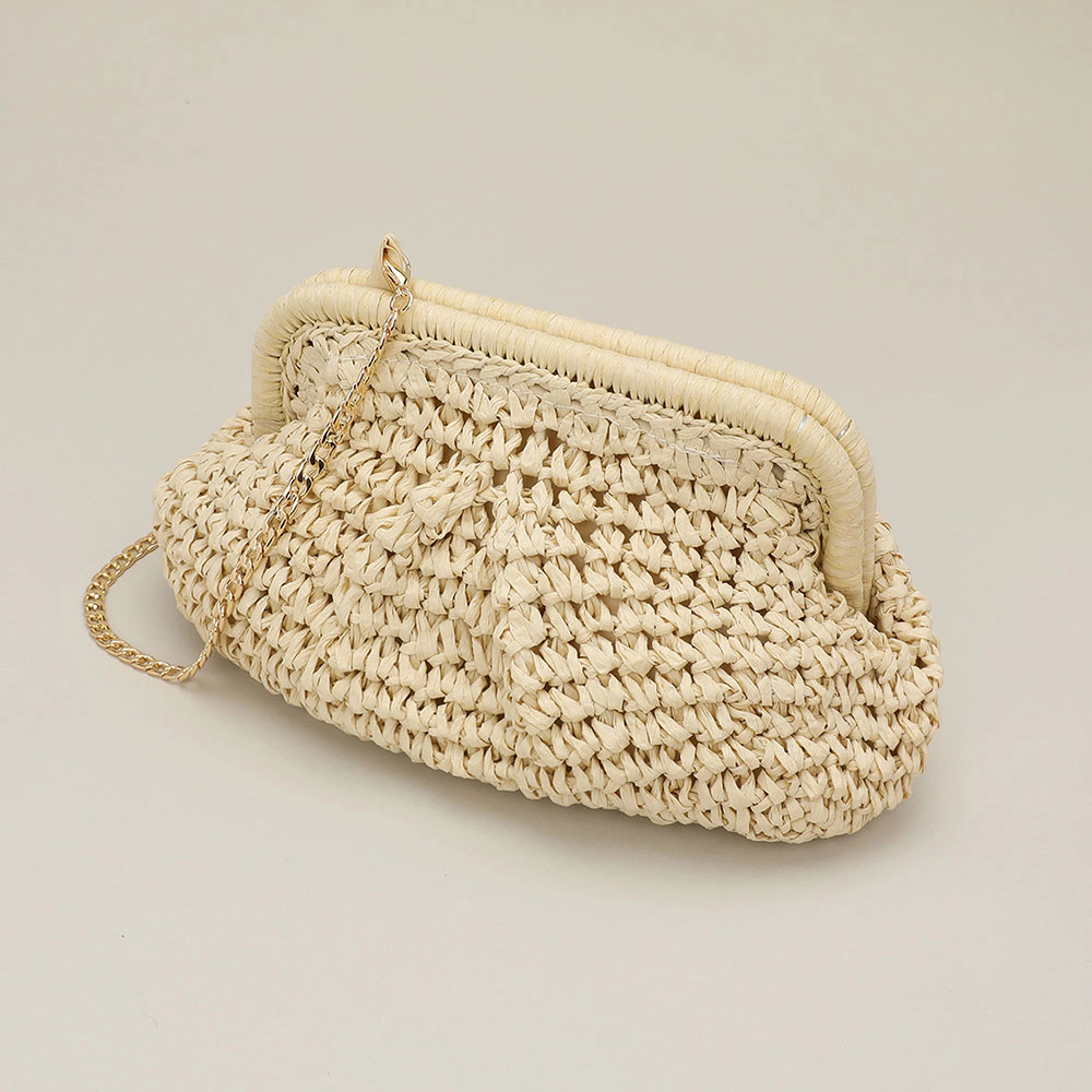 FASHNZFAB Weave Dumpling Hand Bag / Clutch / Crossbody Bag