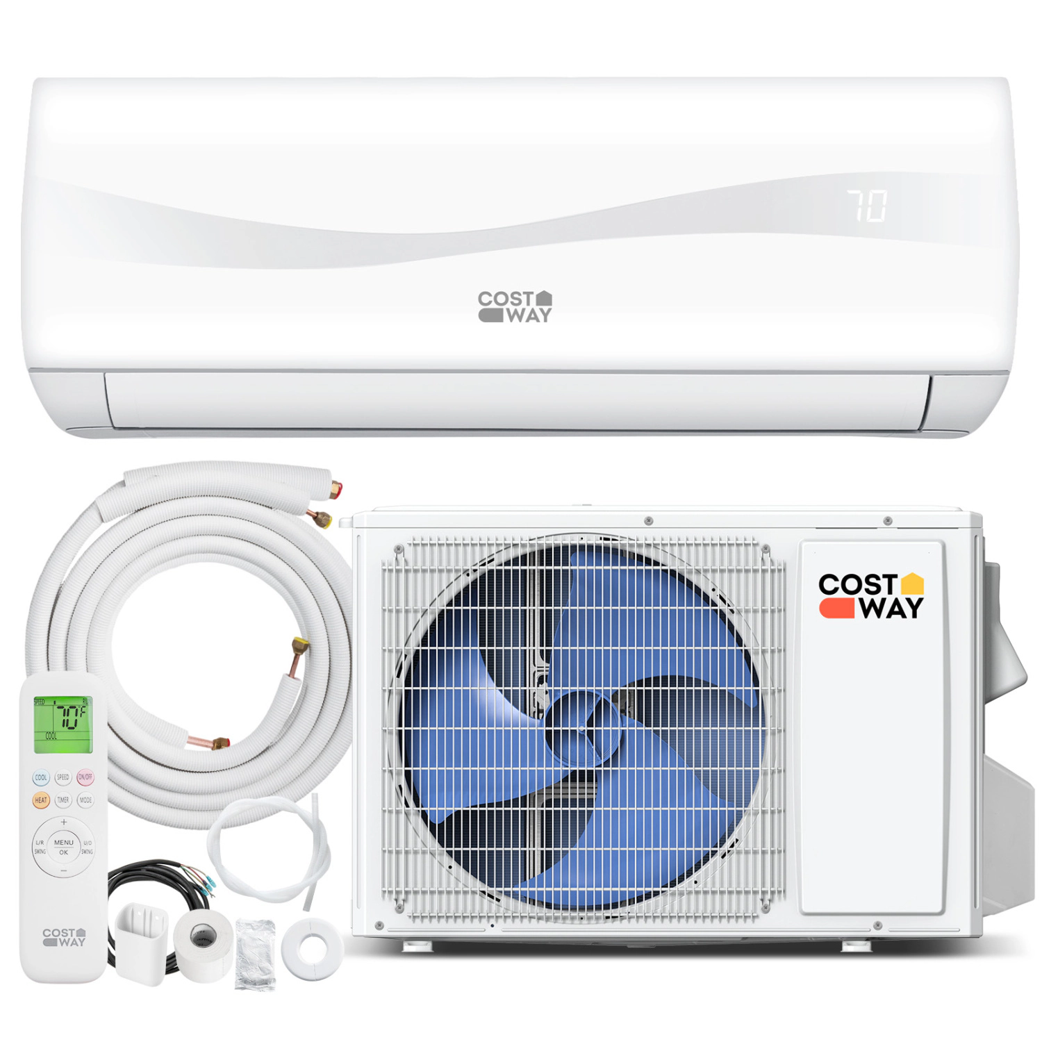 LJG Blast Series 12000 BTU 20 SEER2 115 V Mini Split Air Conditioner with Heat Pump