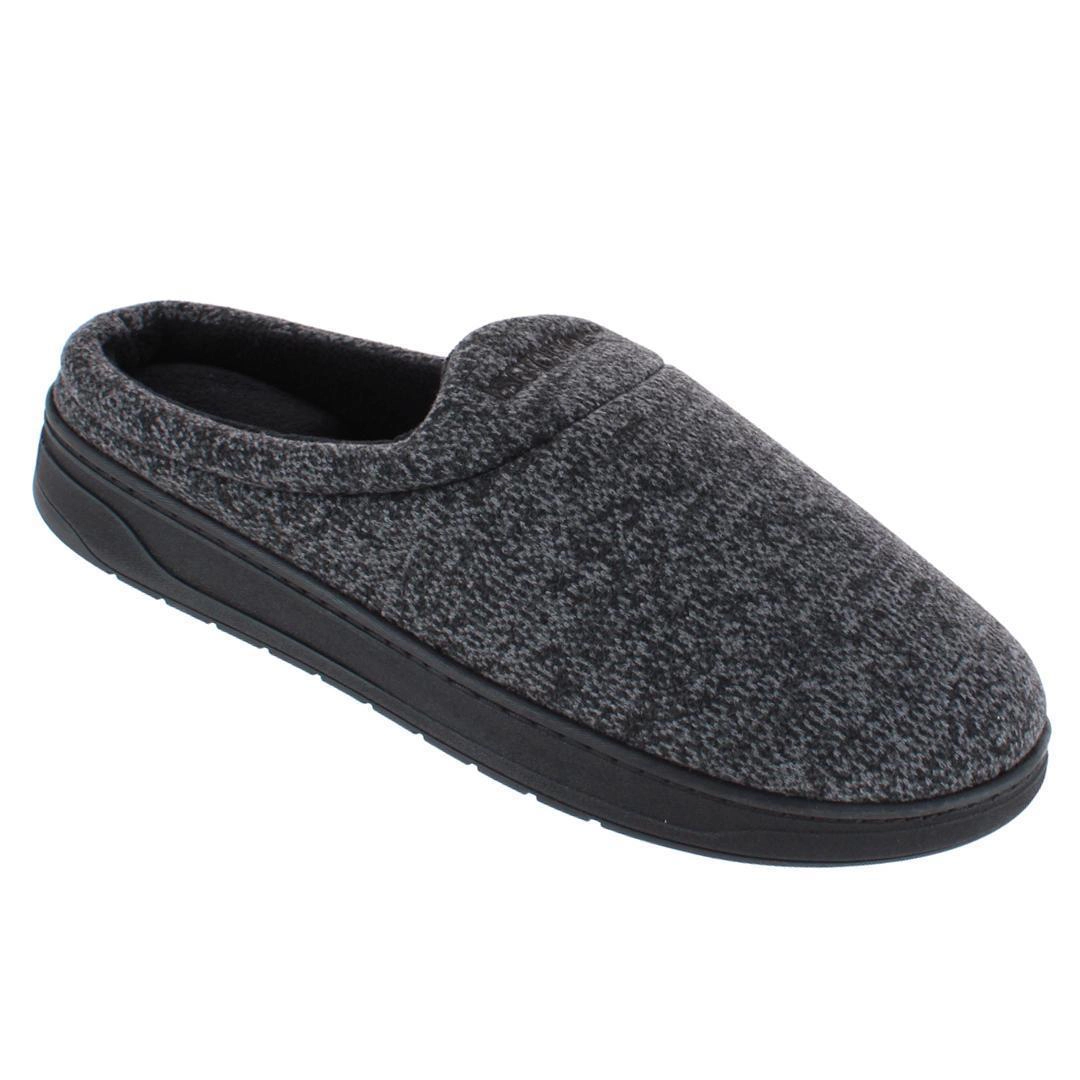 Isotoner Men's Heathered Knit Brady Hoodback Slipper