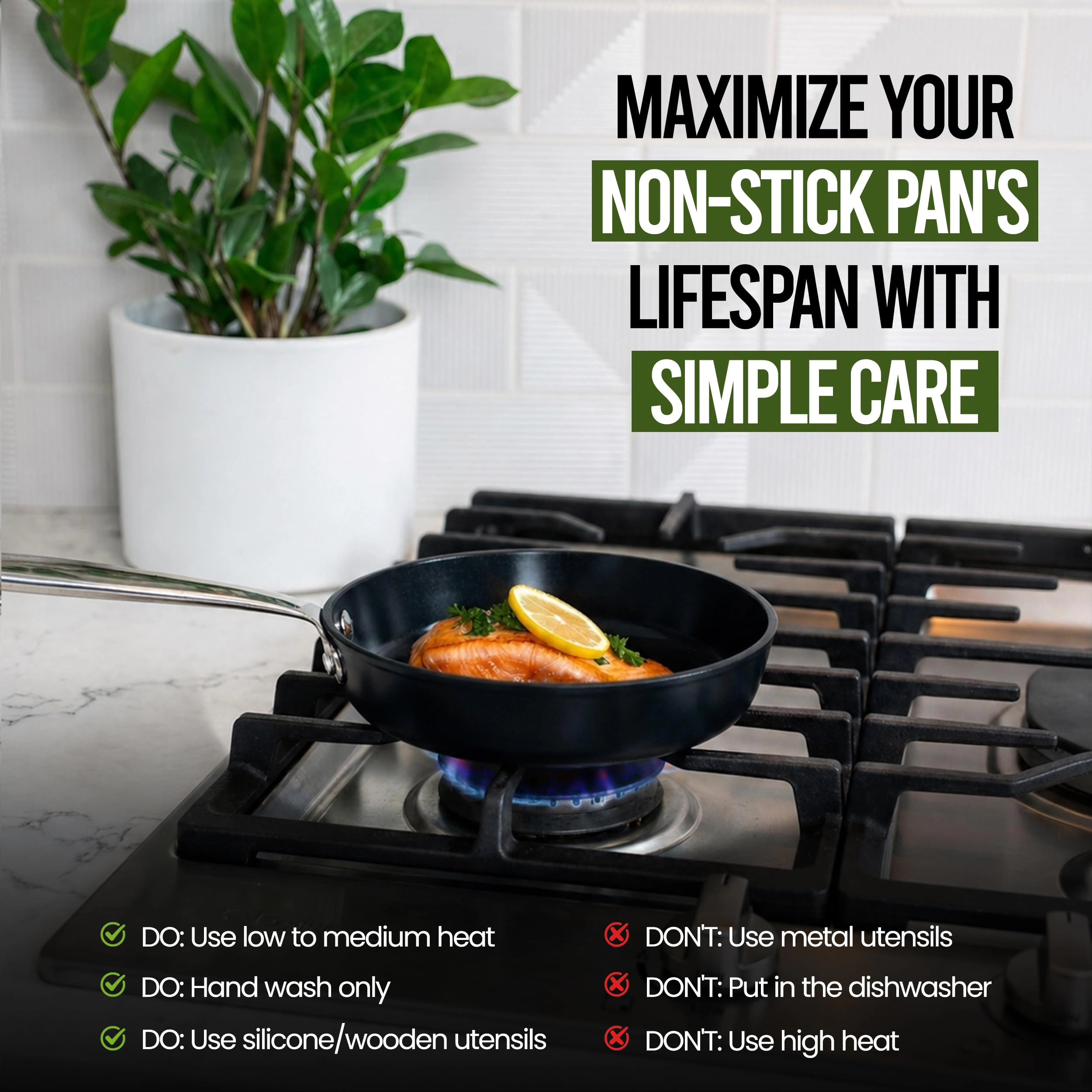 Alva Maestro Ceramic-Coated Nonstick Frying Pan - Induction & Oven Safe