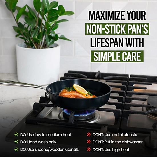 Alva Maestro Ceramic-Coated Nonstick Frying Pan - Induction & Oven Safe