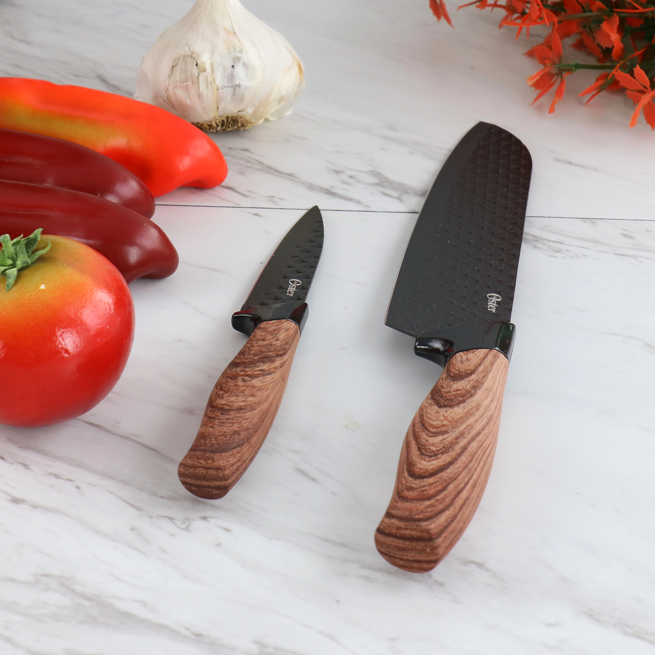 Oster Gunderson Piece Black Stainless Steel Cutlery Set