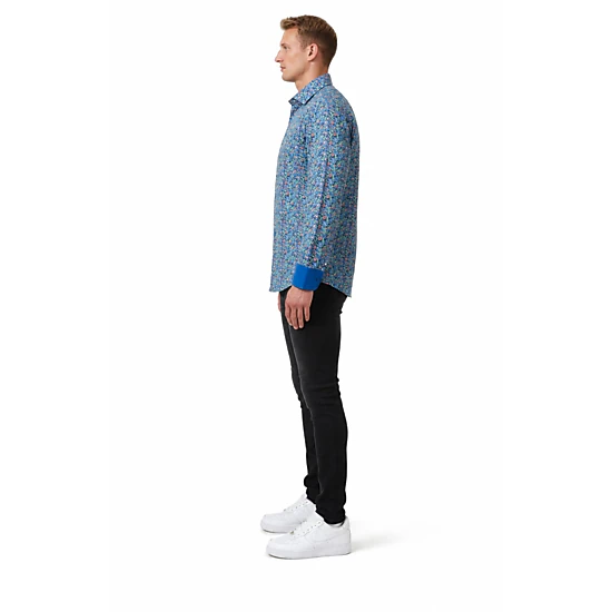 Elie Balleh Slim Fit Mens Paisley Print Button-Down Shirt