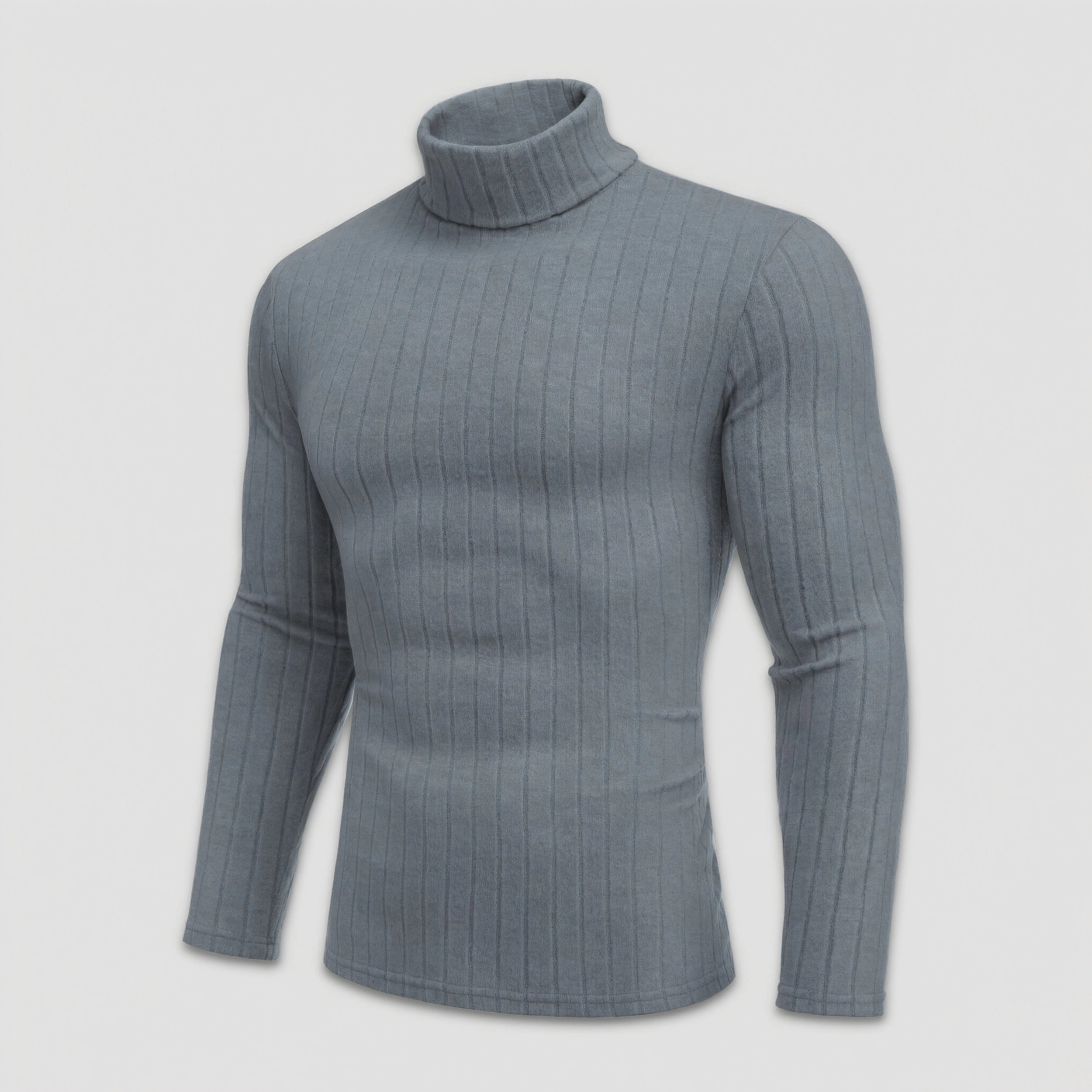 Ekouaer Mens Turtleneck Shirts Long Sleeve Ribbed Underwear Tops