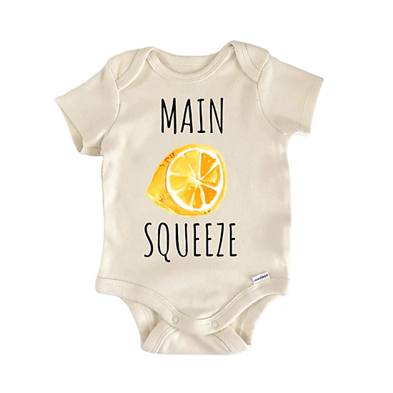 NOFO VIBES Unisex Main Squeeze Lemon Zesty Fruit Infant Gift Baby Bodysuit