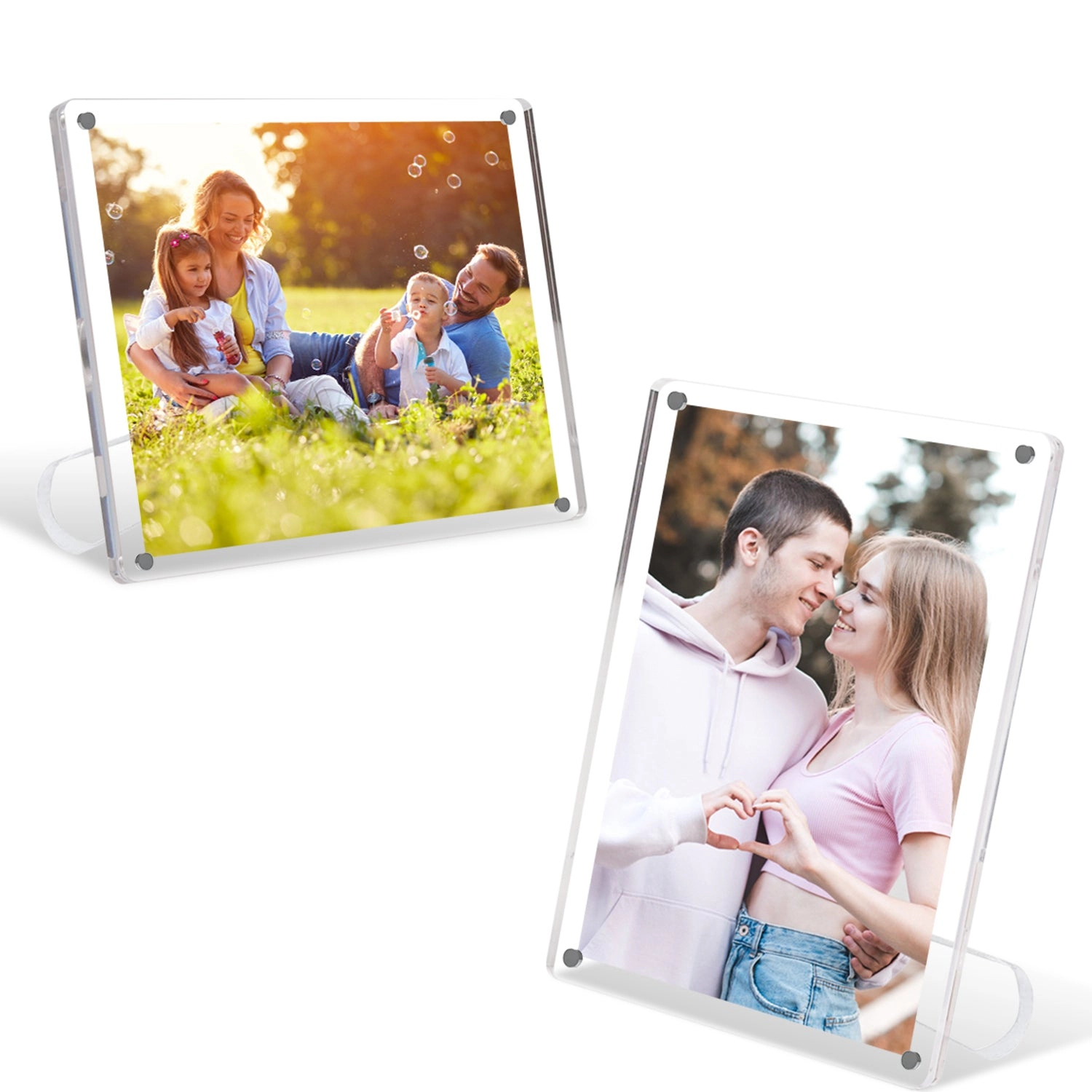 GBruno 4-Piece Acrylic Photo Frame 5x7 Inch