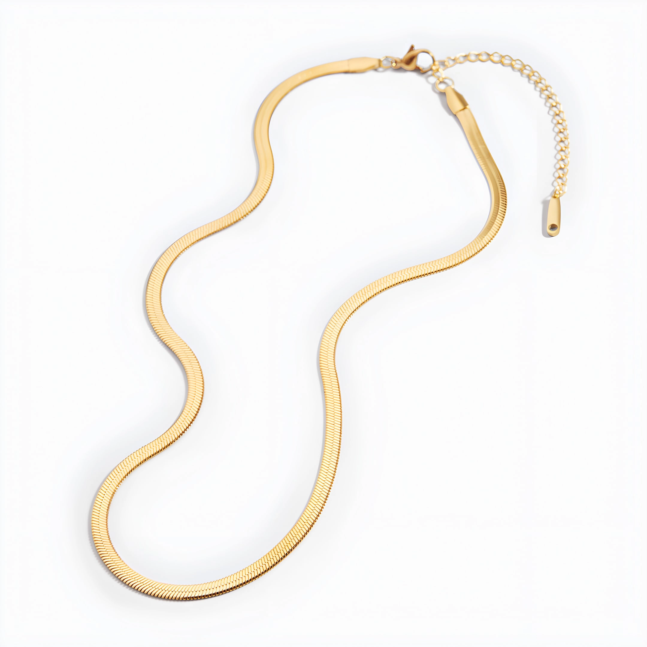 Mint & Lily Women's Herringbone Chain Necklace
