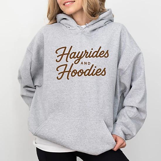 Simply Sage Market - Women's Graphic Hoodie - Hayrides and Hoodies
