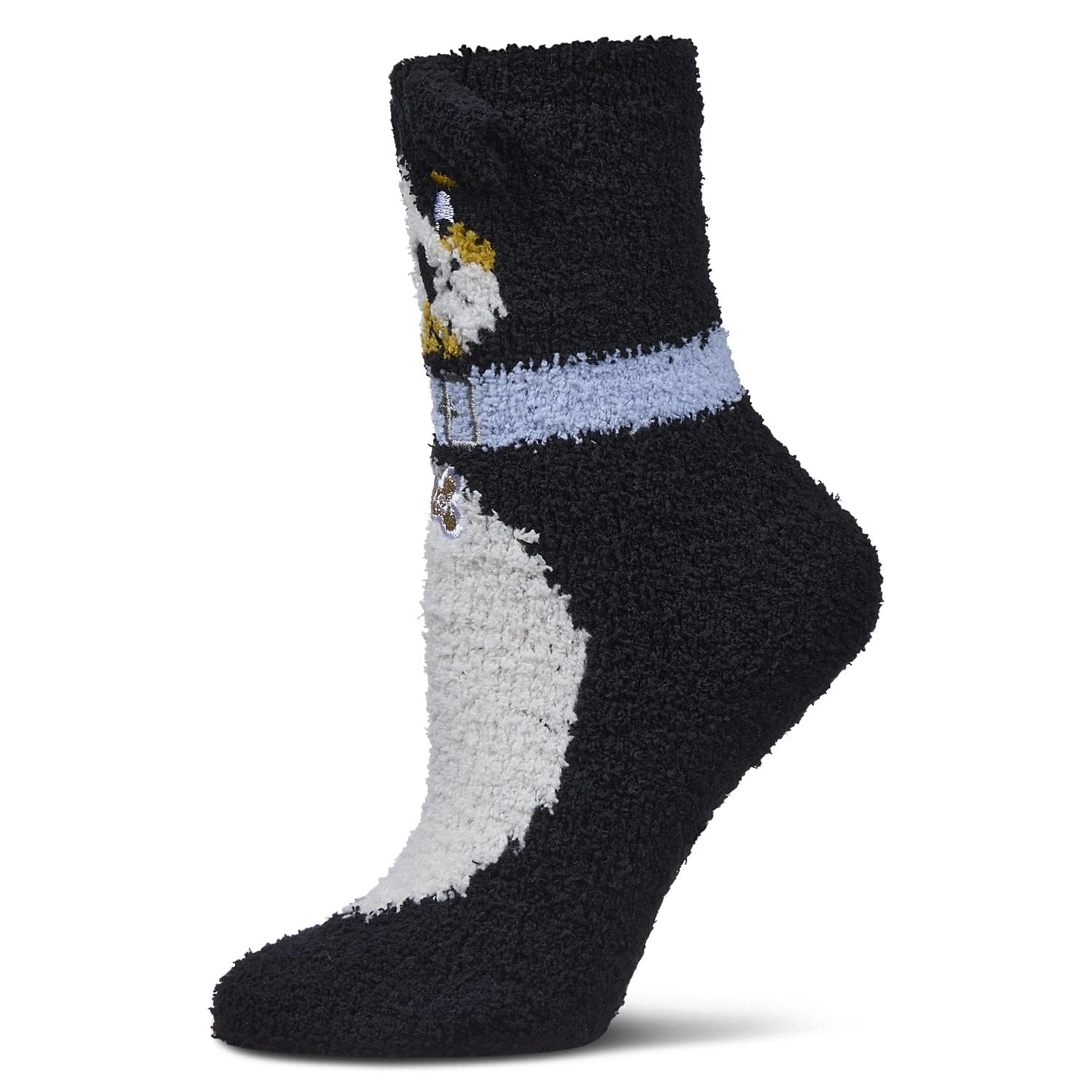 MeMoi Women's Dog Embellished Plush Crew Socks