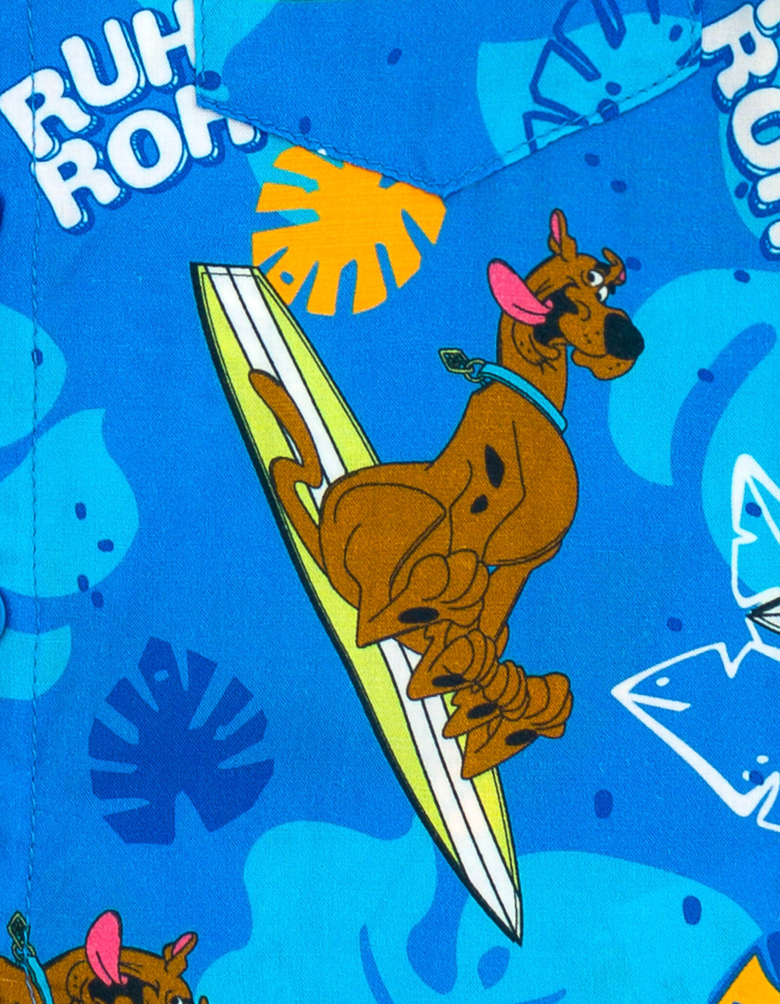 Scooby-Doo Boys' Hawaiian Button Down Shirt