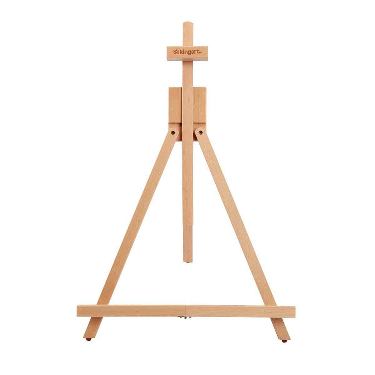 KINGART Wood Tabletop A-Frame Easel 29" - Natural Beechwood