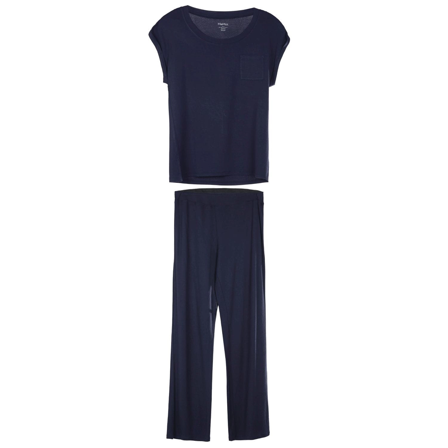 MeMoi Women's Cap-Sleeve T-Shirt and Matching Pants Set