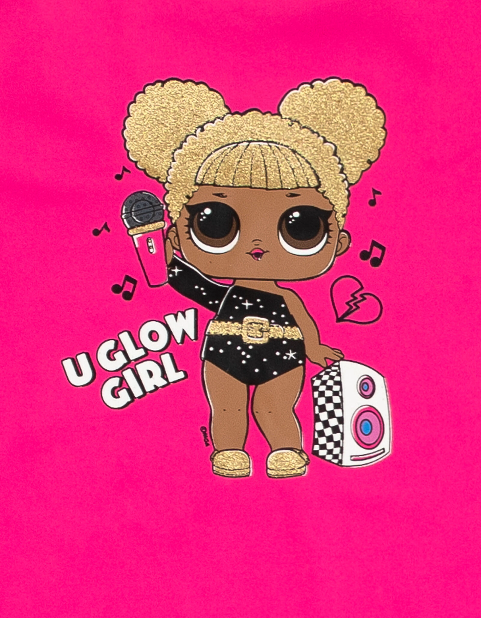 L.O.L. Surprise! Queen Bee Girls' Fleece Cropped Top and Jumpsuit Set