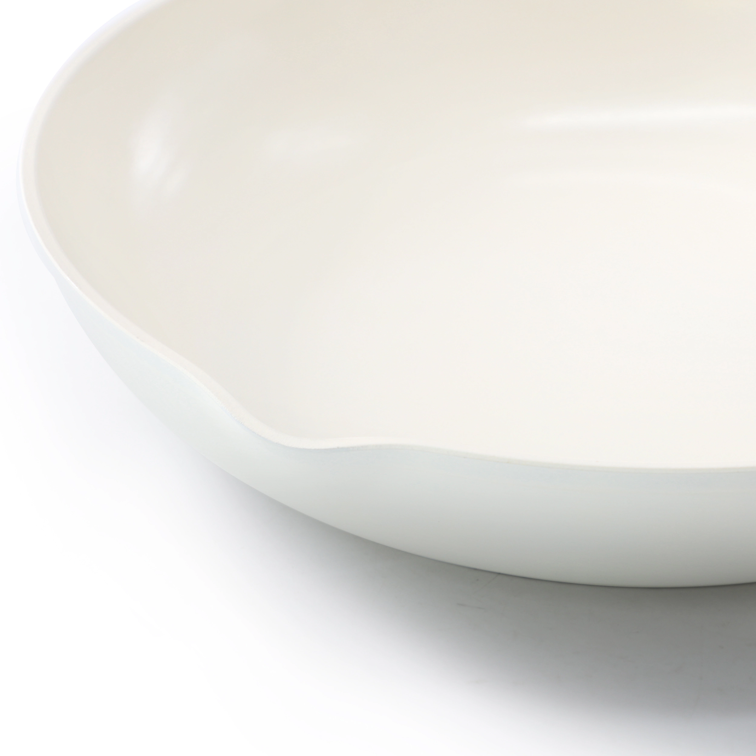 Oster Amberg Choice Inch Ceramic Nonstick Forged Aluminum Frying Pan in Off-White